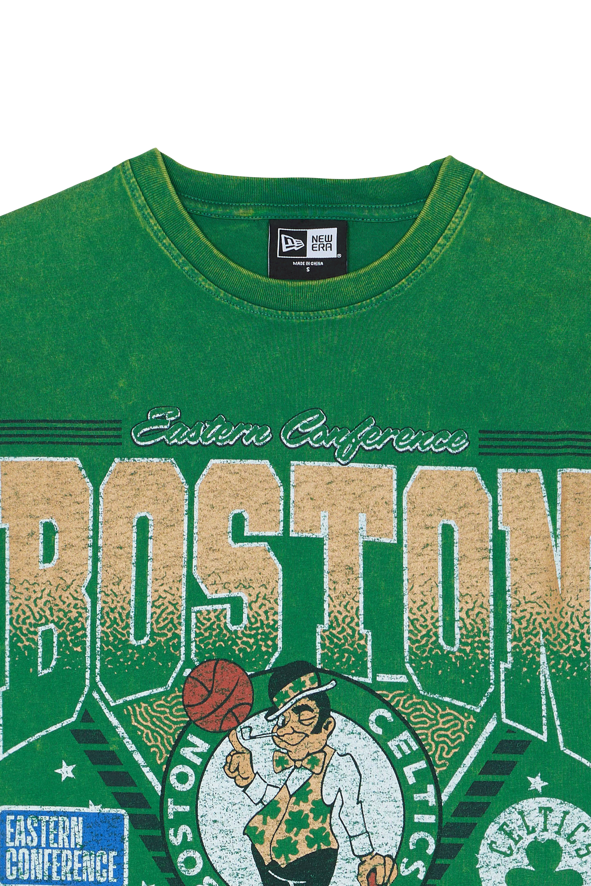 Regular-fit round-neck cotton T-shirt Green