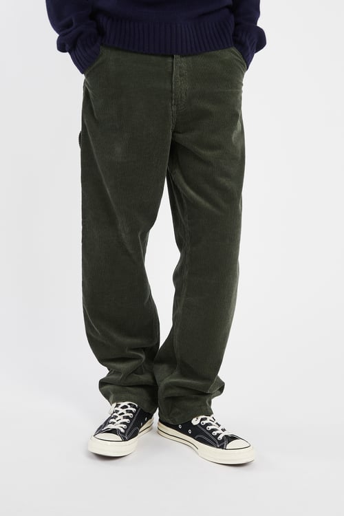 CARHARTT WIP Pantalon droit en velours Kaki