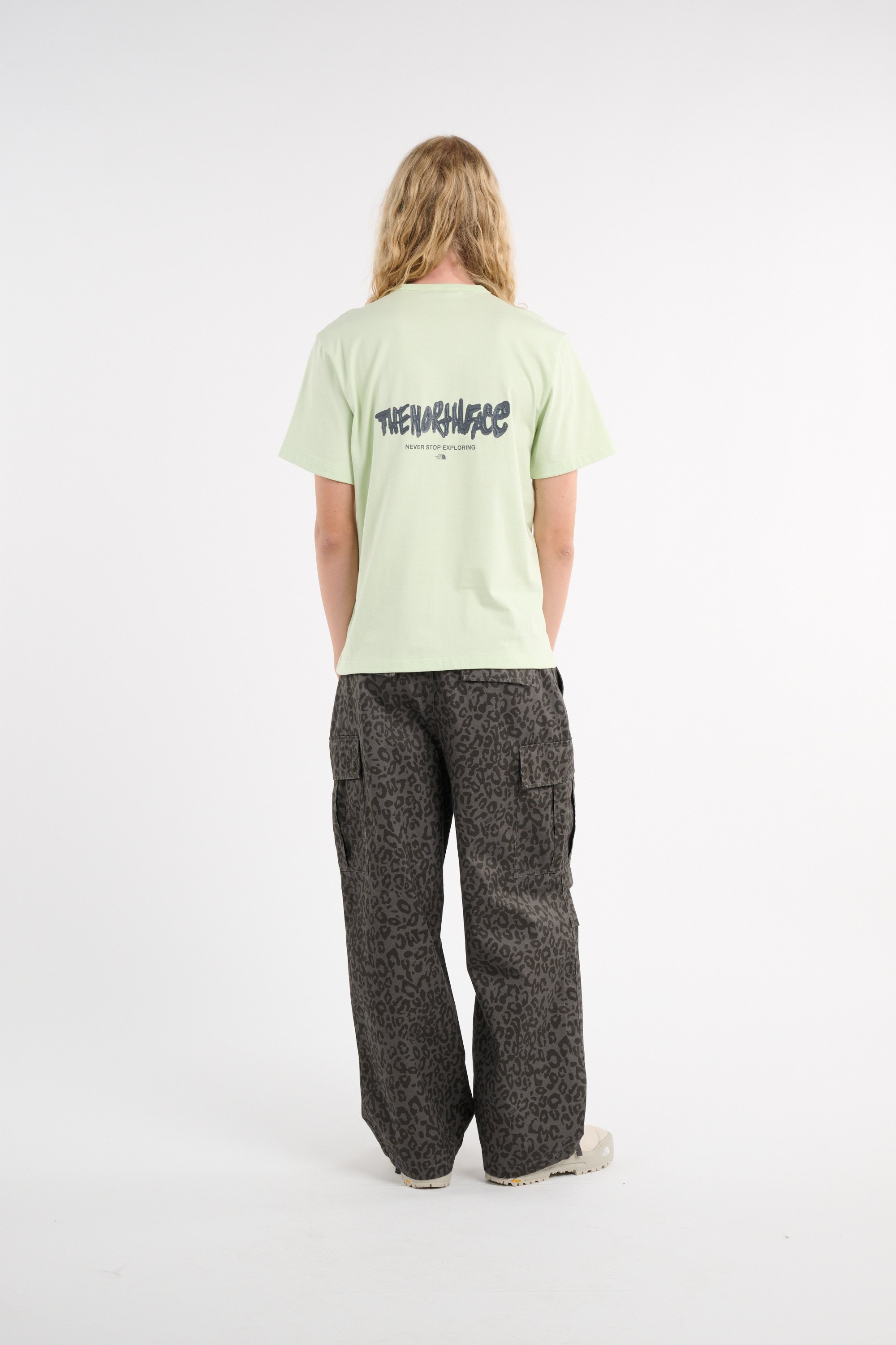 Regular-fit round-neck cotton T-shirt | Green THE NORTH FACE Men