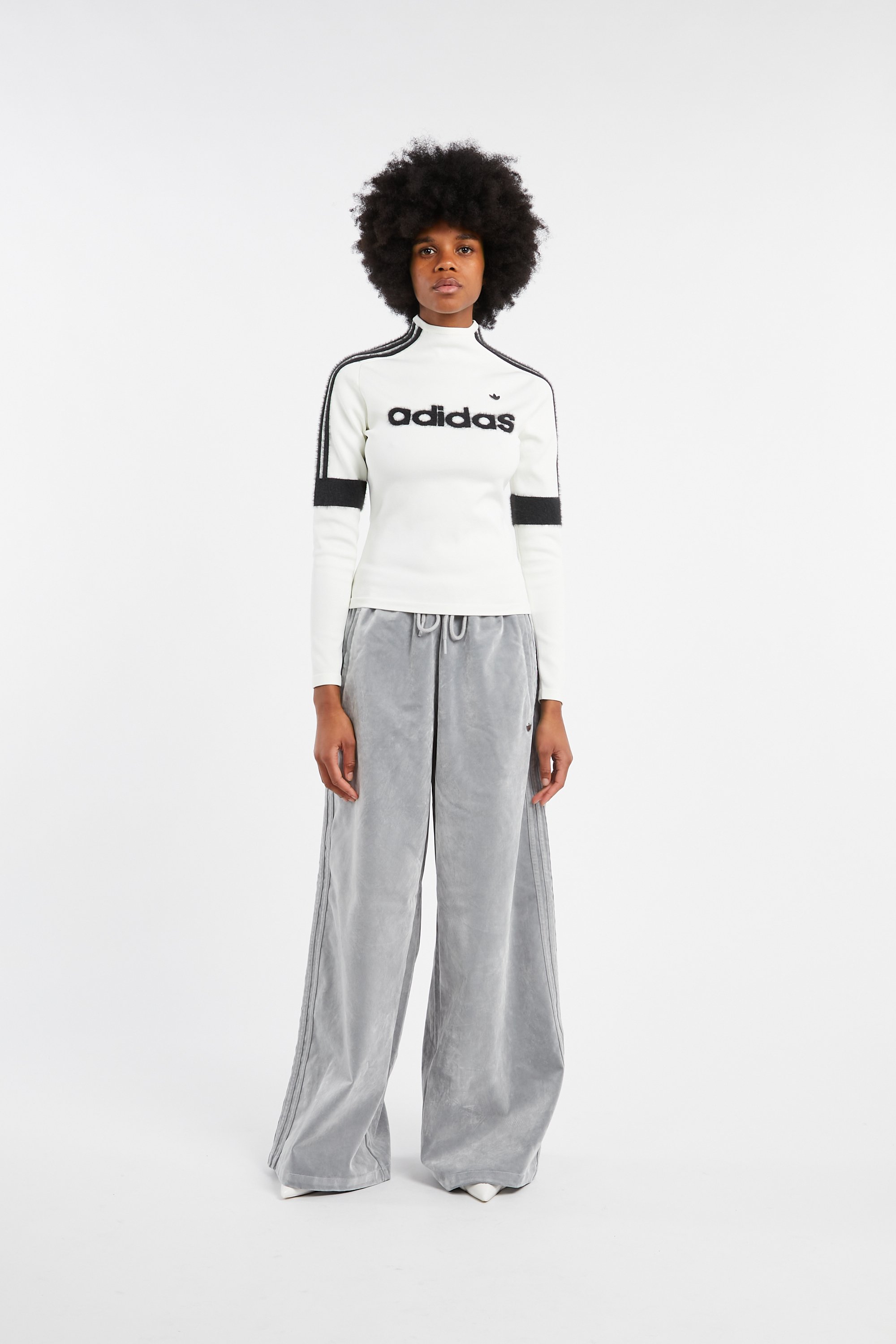 Regular-fit round-neck cotton T-shirt | Beige by ADIDAS Regular-fit round-neck cotton T-shirt Beige