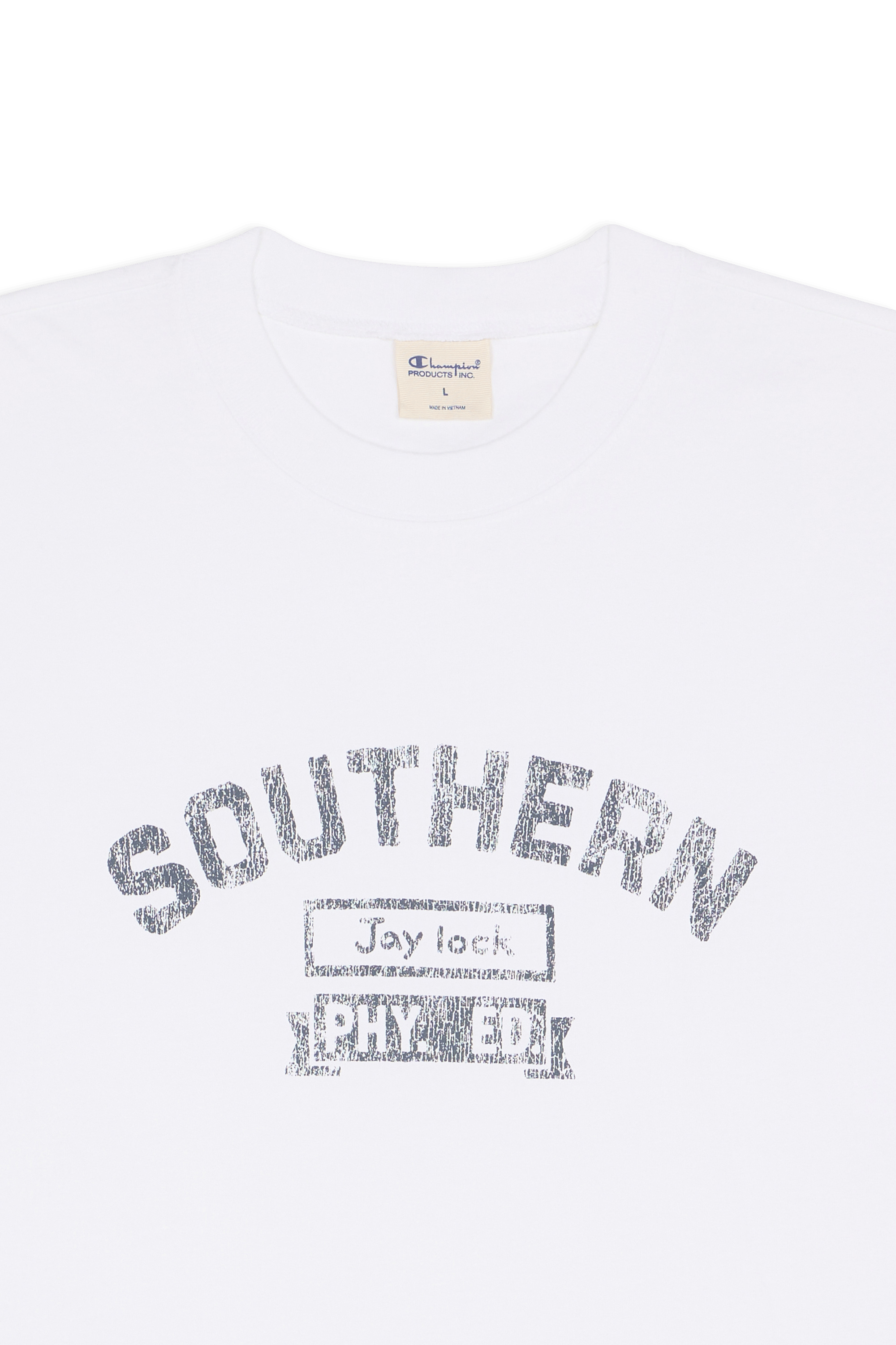 Regular-fit round-neck cotton T-shirt CHAMPION White