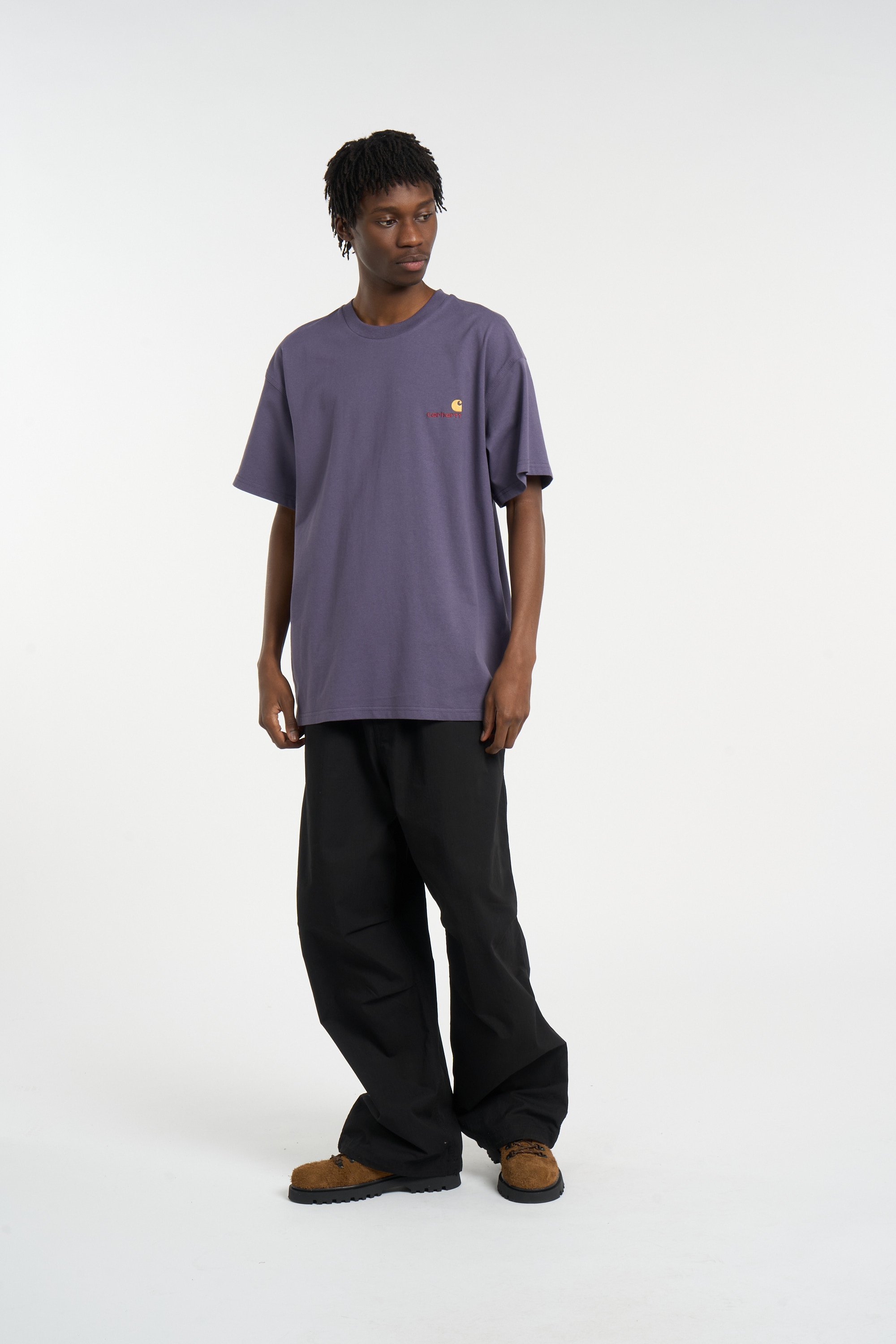 Regular-fit round-neck cotton T-shirt CARHARTT WIP Purple