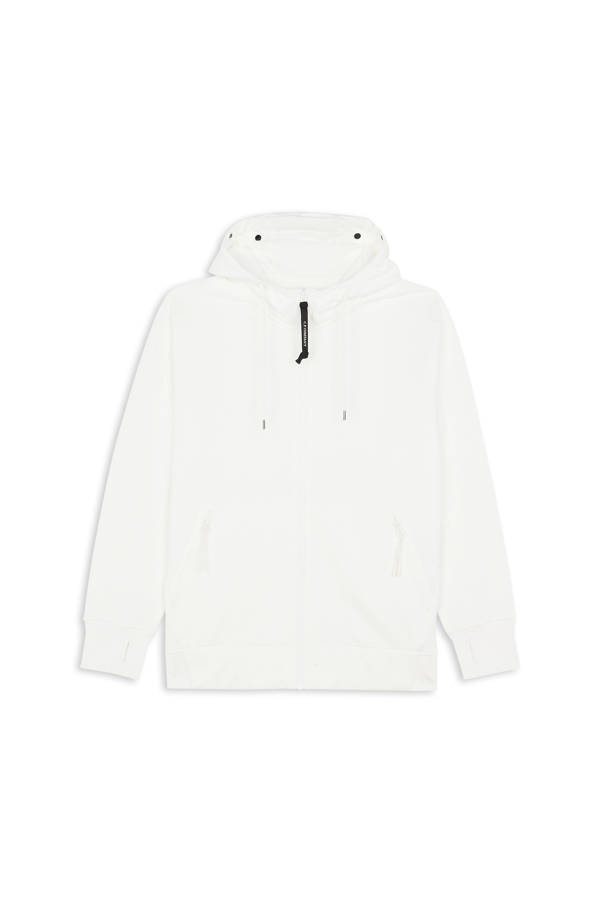 Zip-up hoodie White