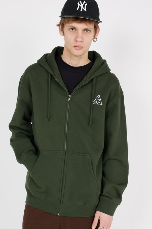 HUF Hoodie zippé Vert