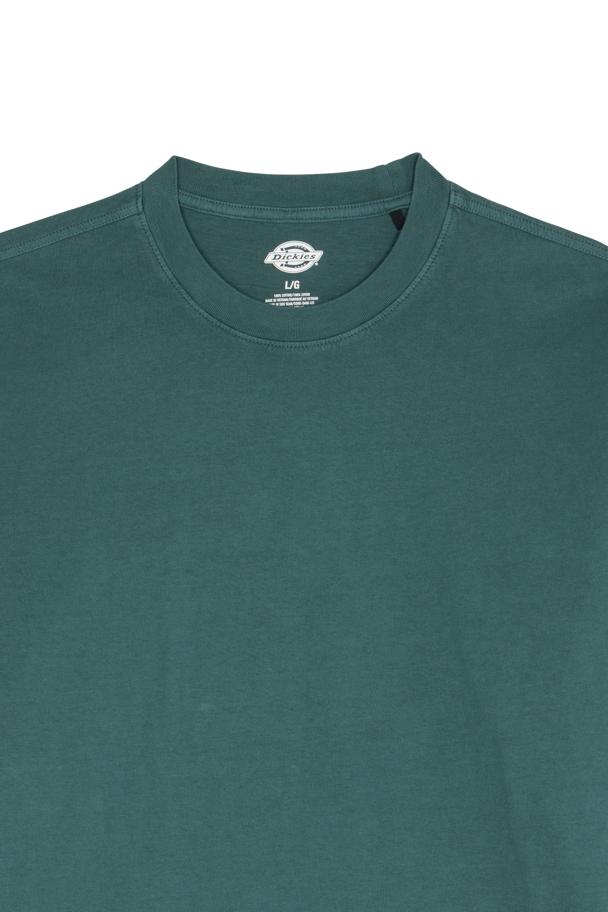 Regular-fit round-neck cotton T-shirt | Green DICKIES Men