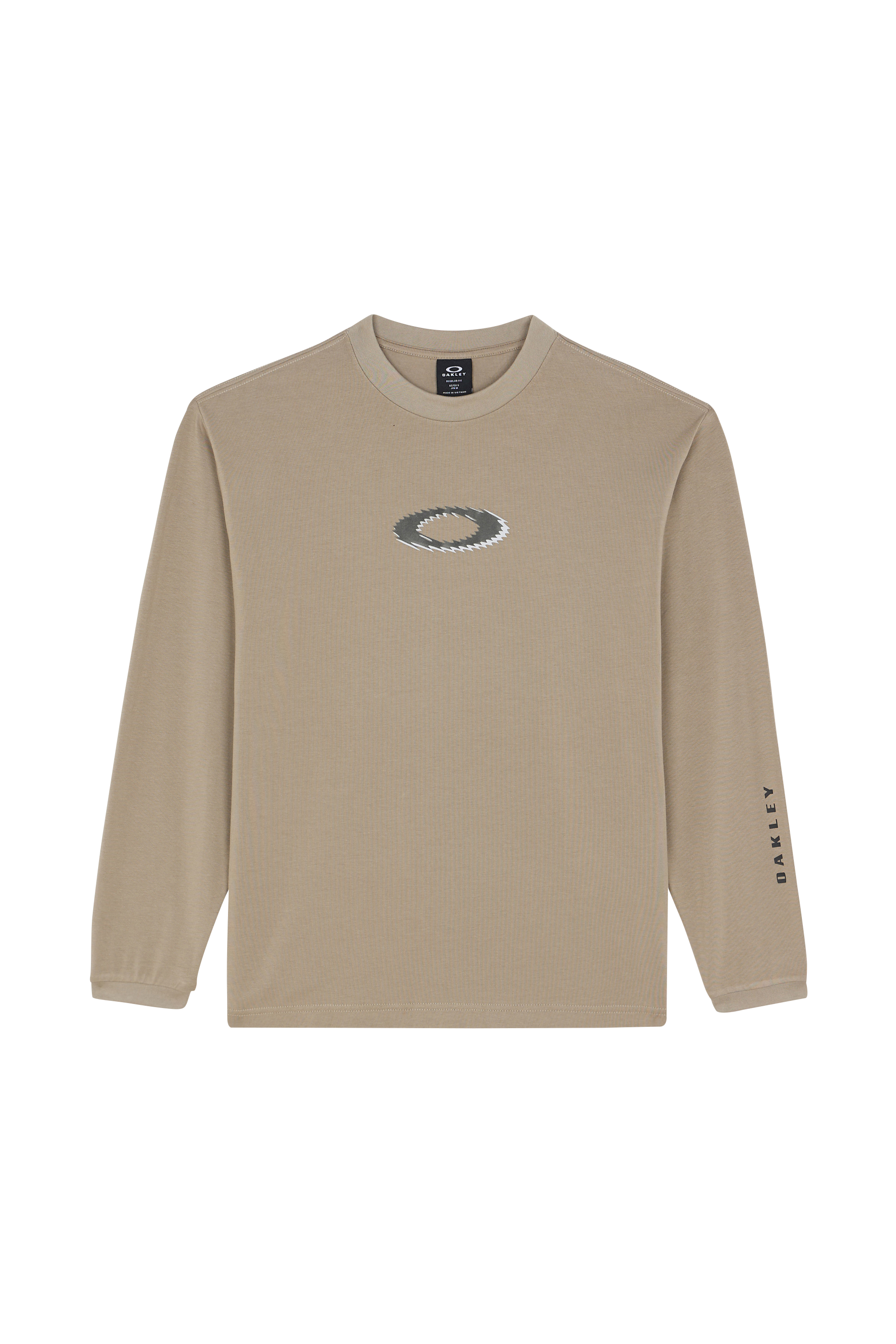 Regular-fit round-neck cotton T-shirt OAKLEY Beige