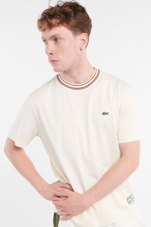 LACOSTE T-shirt Beige