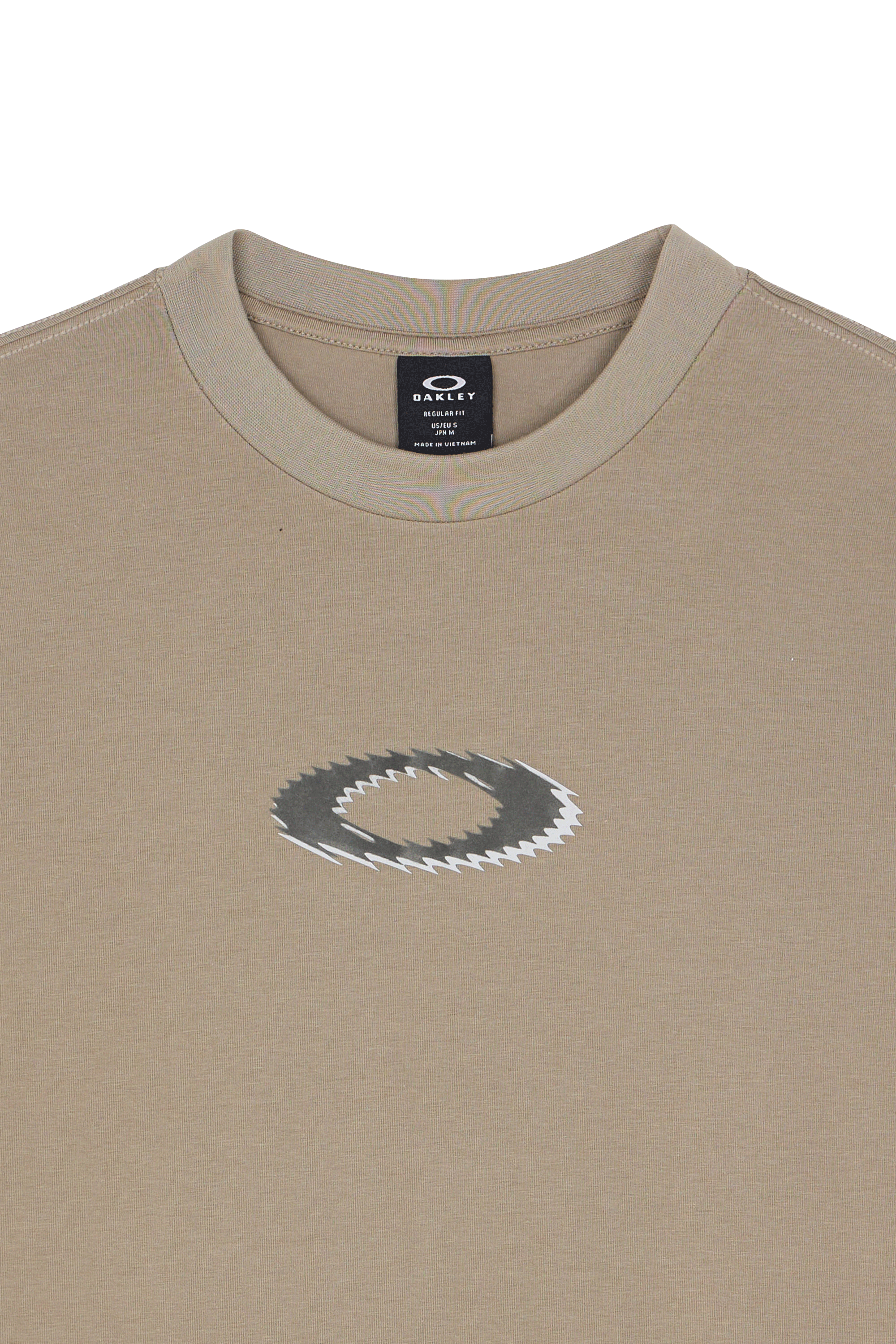 Regular-fit round-neck cotton T-shirt OAKLEY Beige