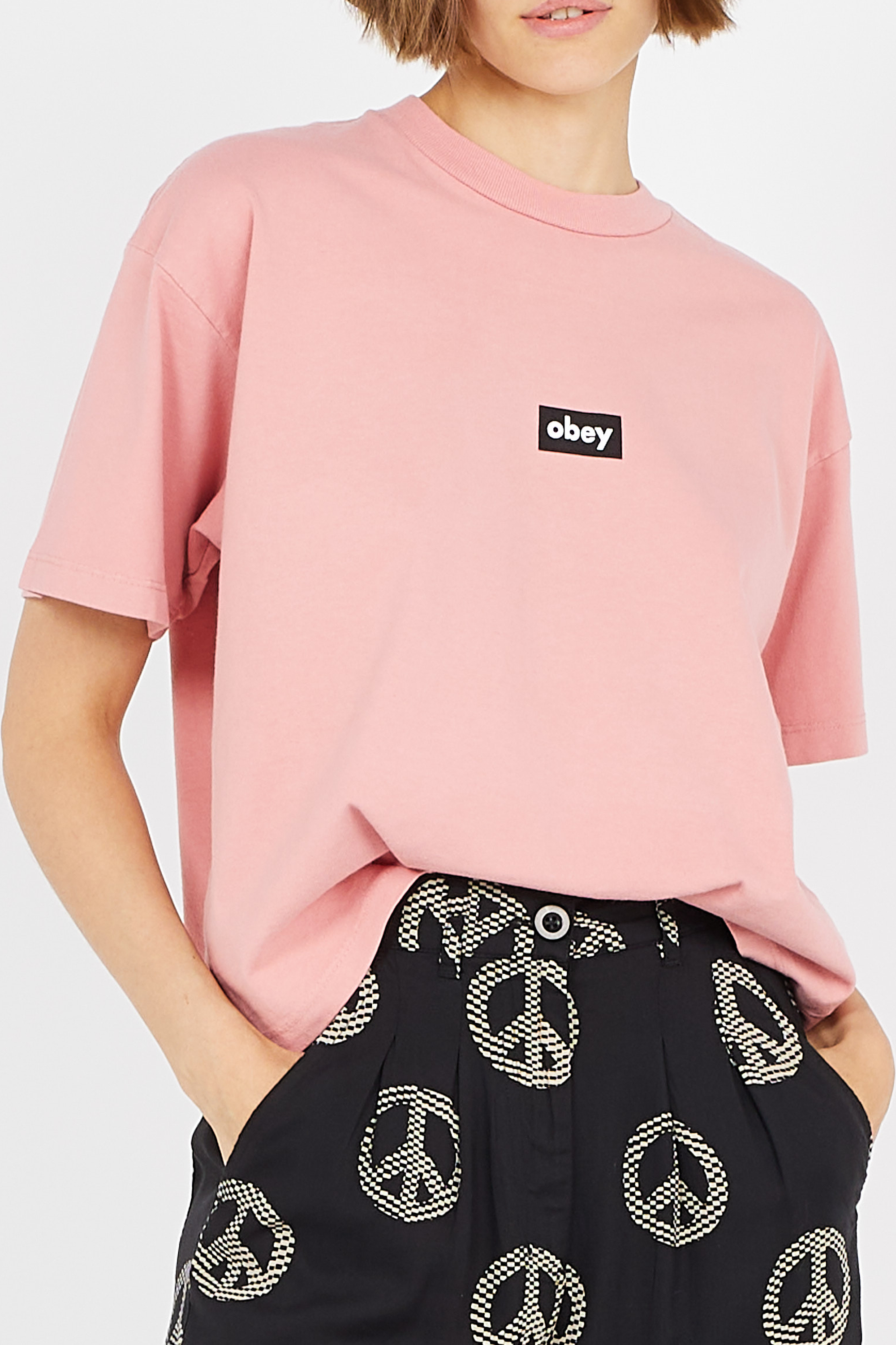 T-shirt | Rose OBEY Femme