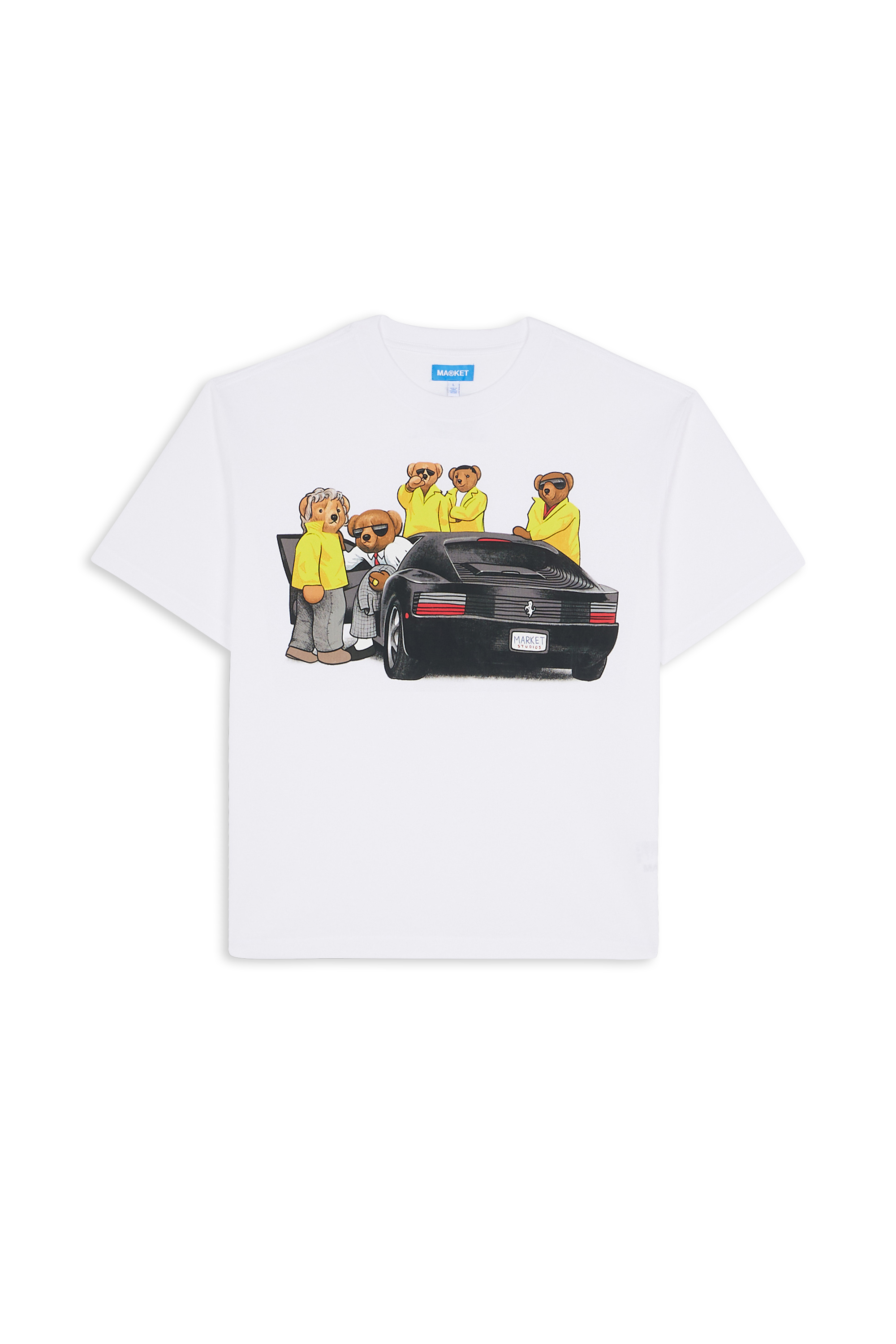 Regular-fit round-neck cotton T-shirt White