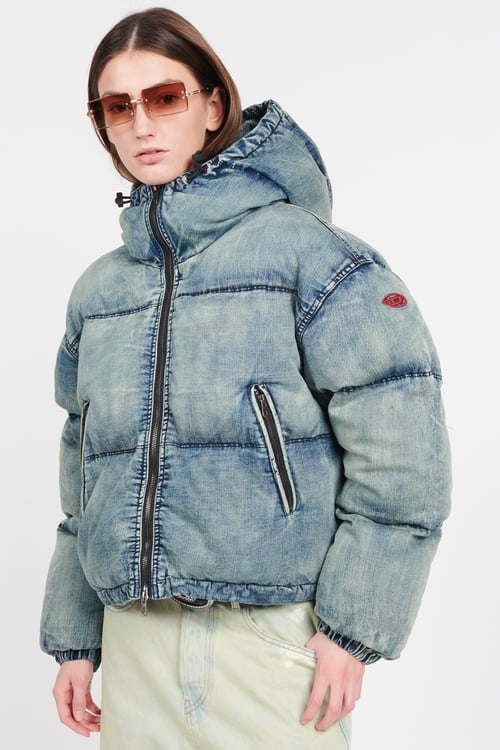 DIESEL Doudoune Bleu