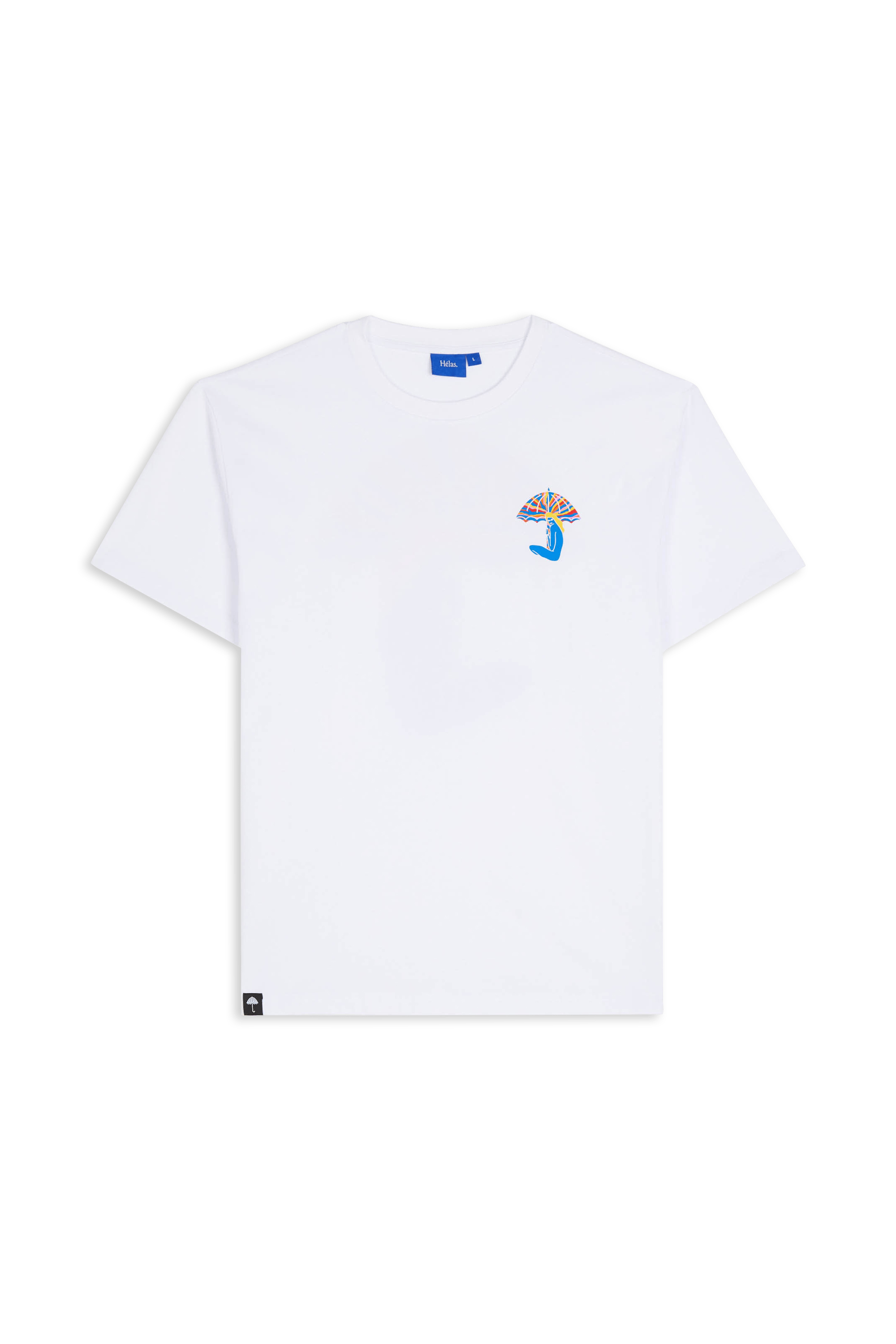Regular-fit round-neck cotton T-shirt | White HELAS Men