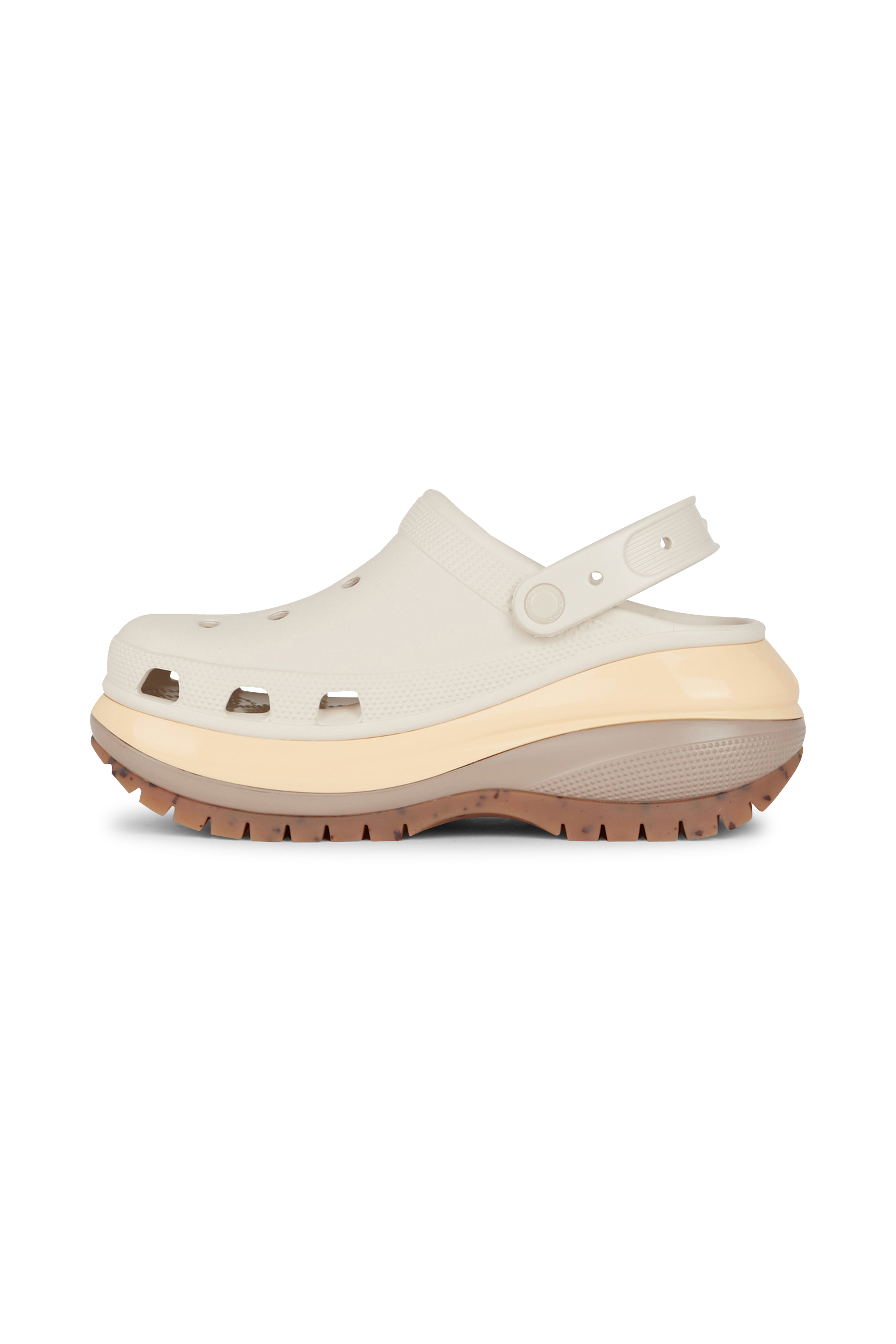 Flat furry sheepskin sandals Beige