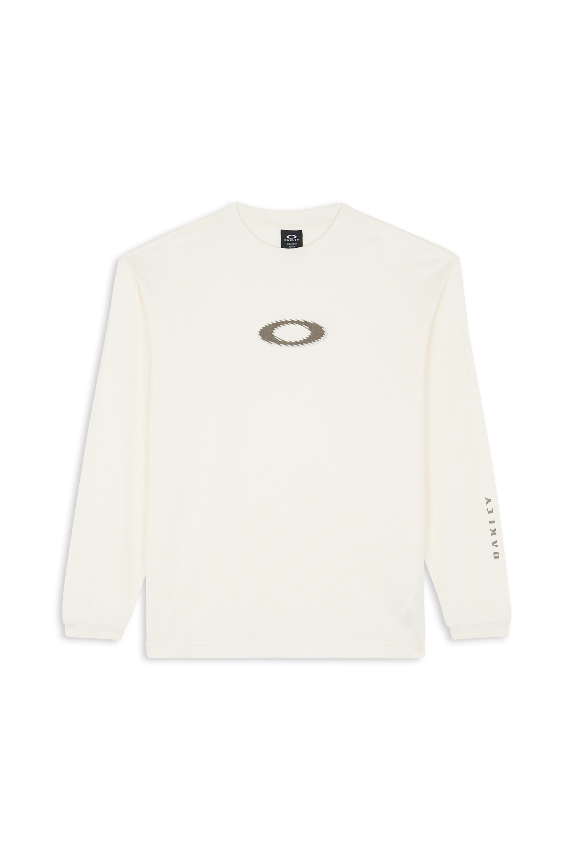 Regular-fit round-neck cotton T-shirt OAKLEY White