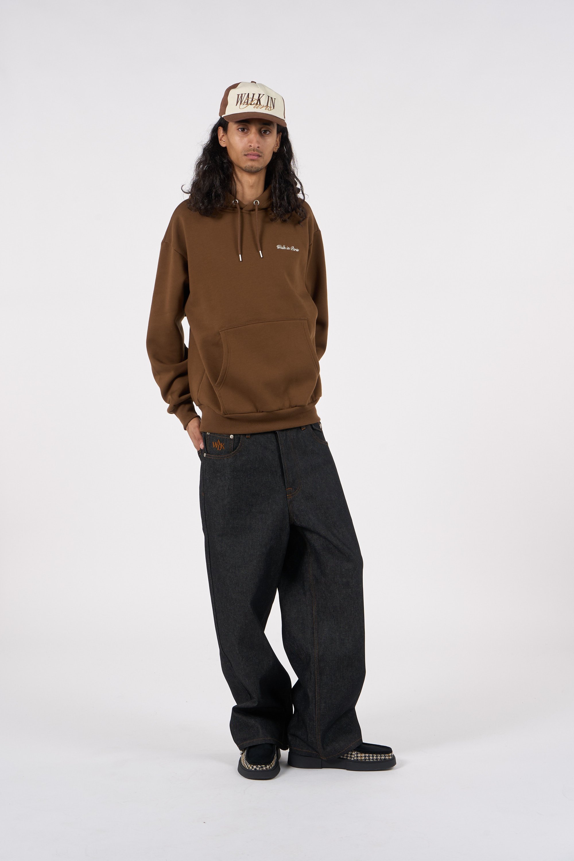 Hoodie WALK IN PARIS Marron