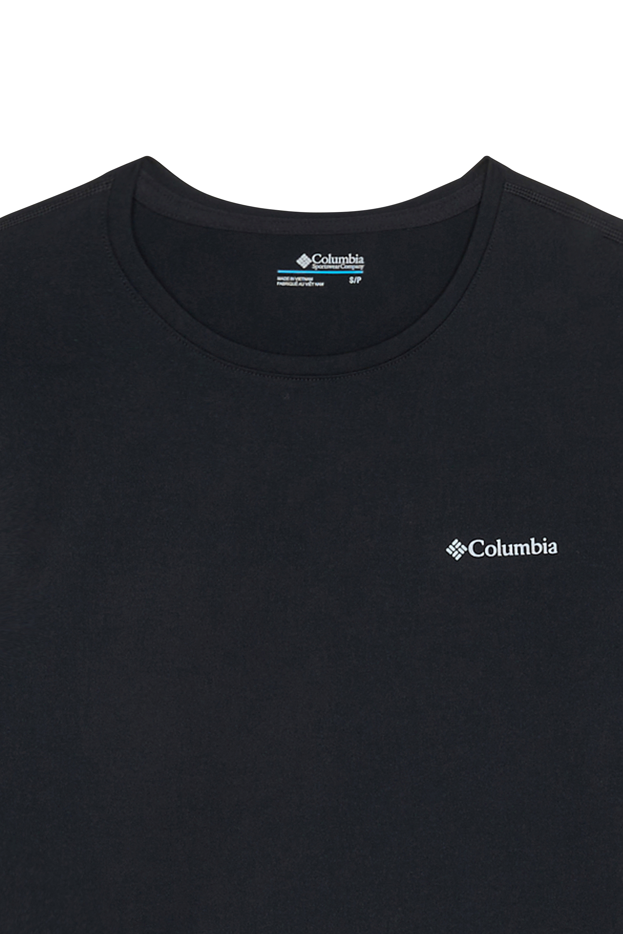 Regular-fit round-neck cotton T-shirt | Black COLUMBIA Women