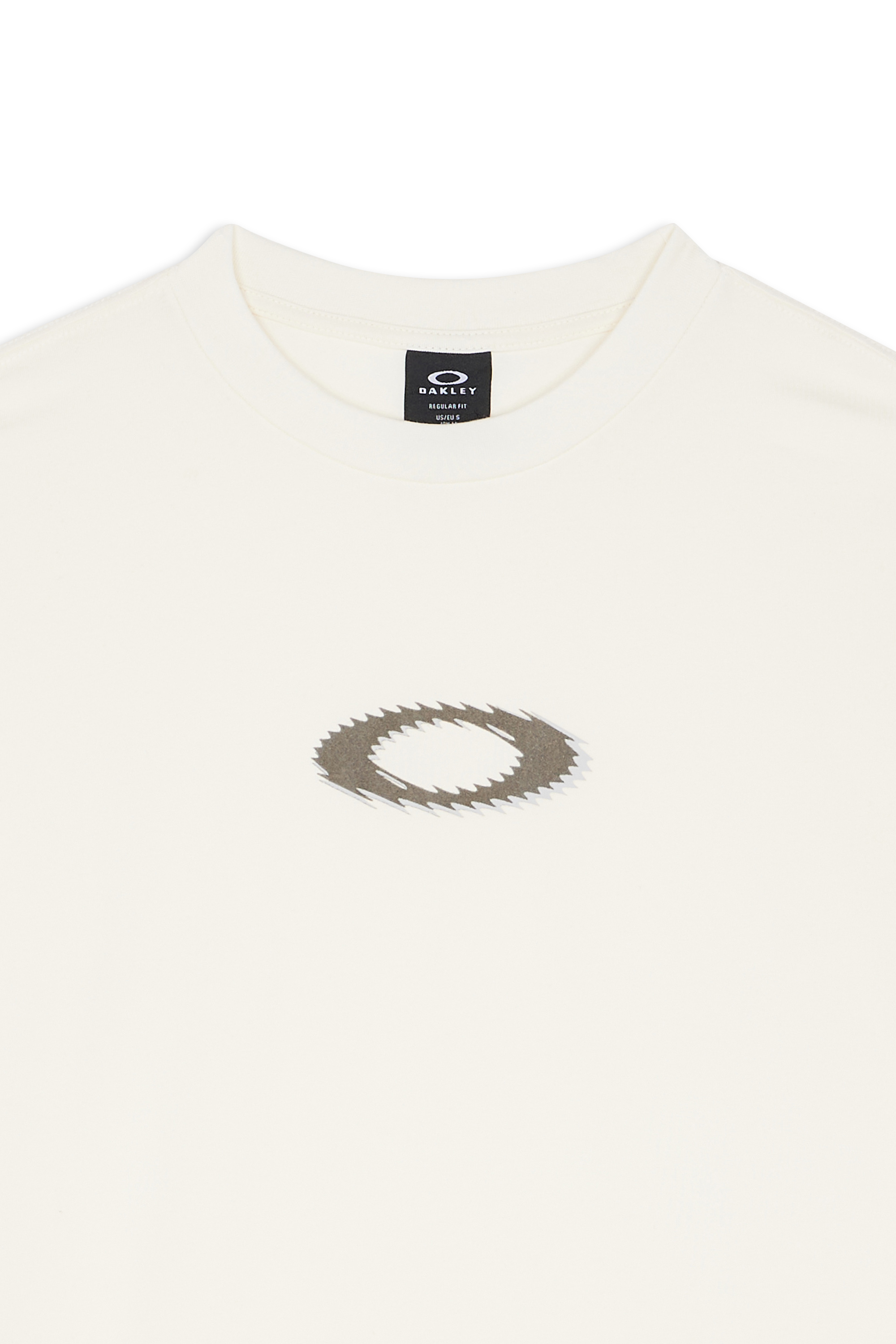 Regular-fit round-neck cotton T-shirt OAKLEY White