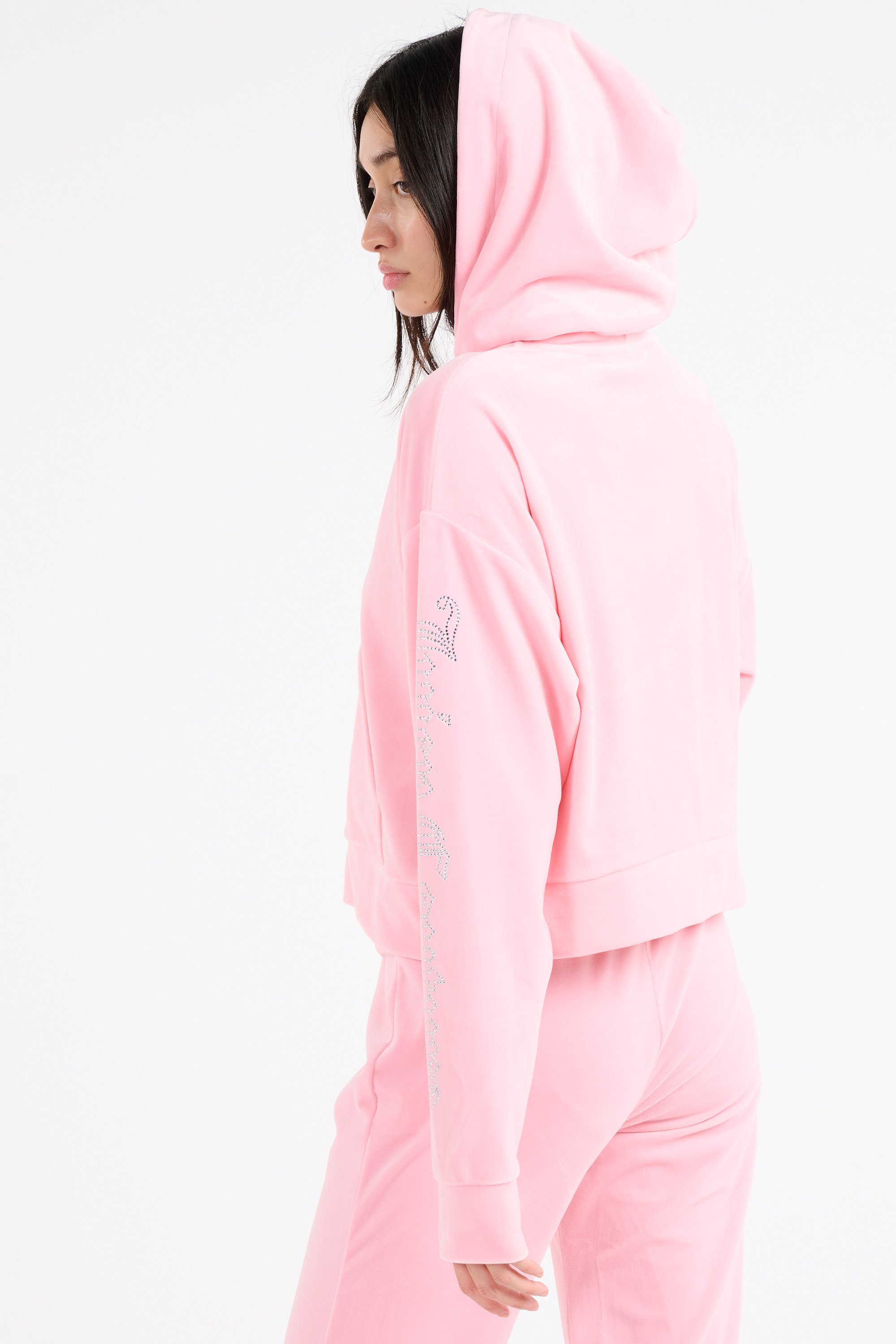 Hoodie zippé Rose