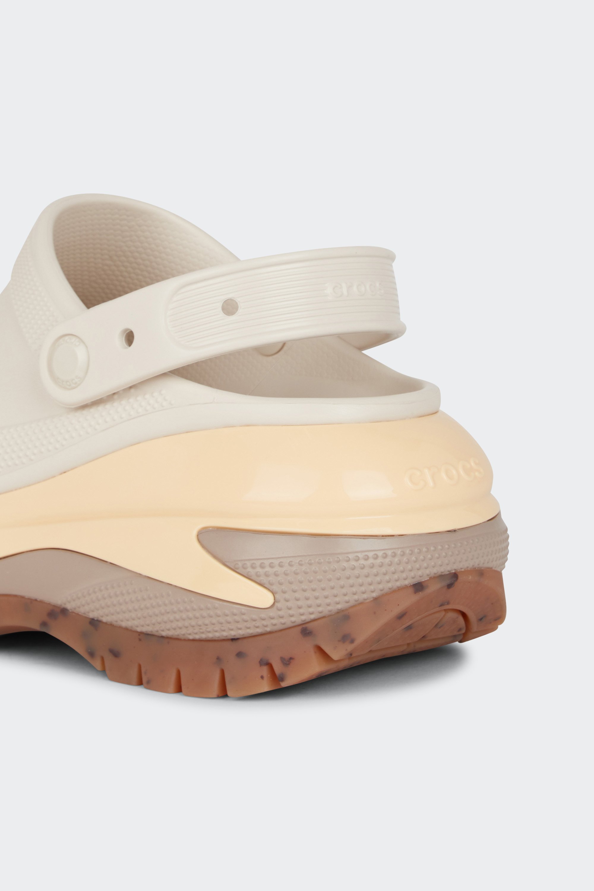 Flat furry sheepskin sandals | Beige by CROCS Flat furry sheepskin sandals Beige