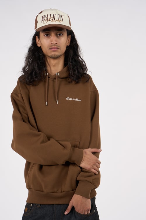 WALK IN PARIS Hoodie Marron