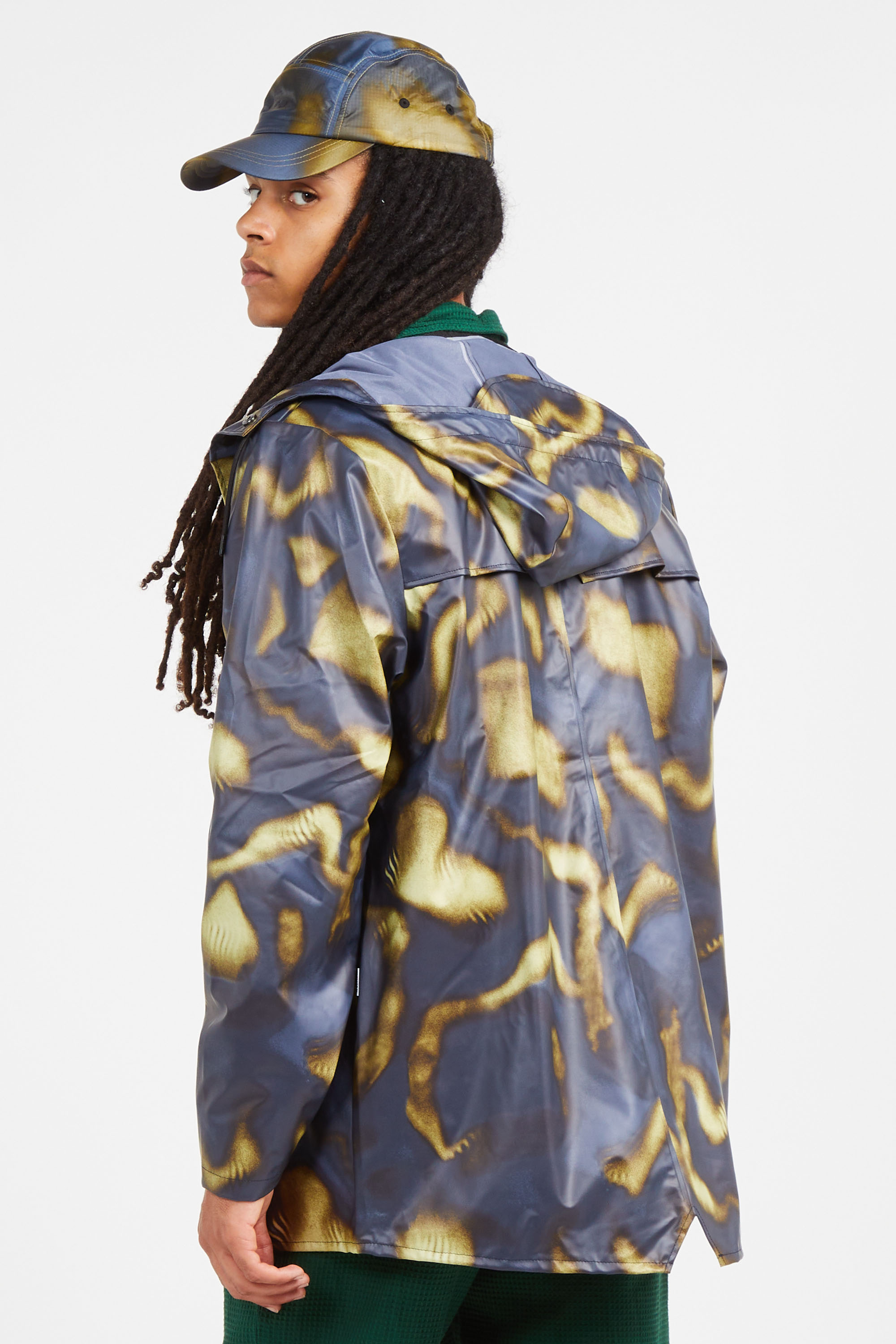 Coupe-vent imperméable à capuche Multicolore