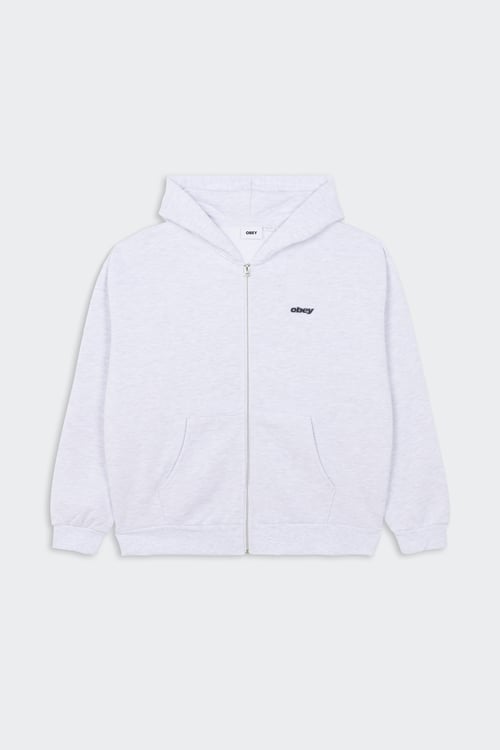 OBEY Hoodie zippé Gris