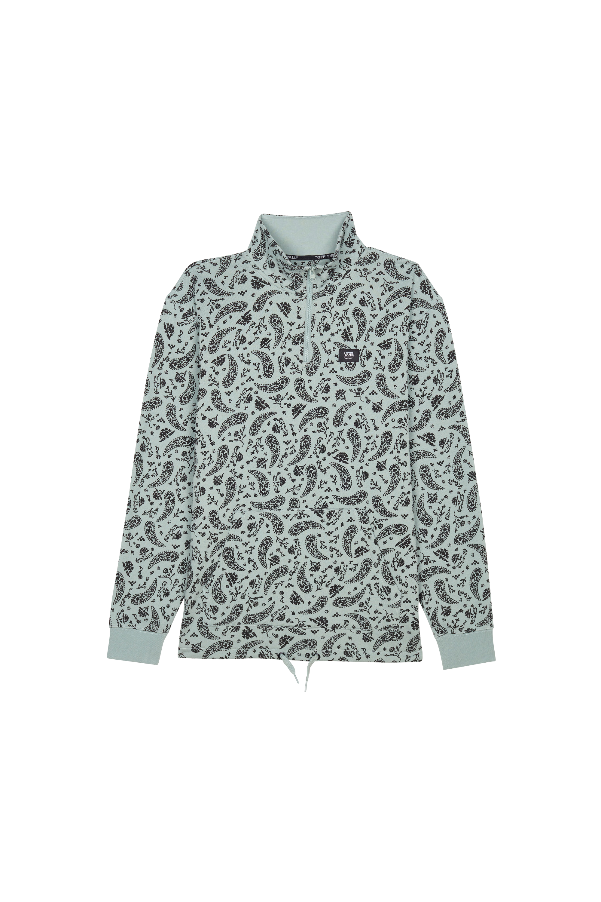 Sweatshirt à col zippé Vert