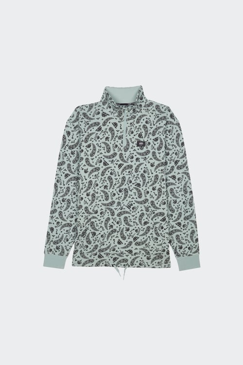 VANS Sweatshirt à col zippé Vert