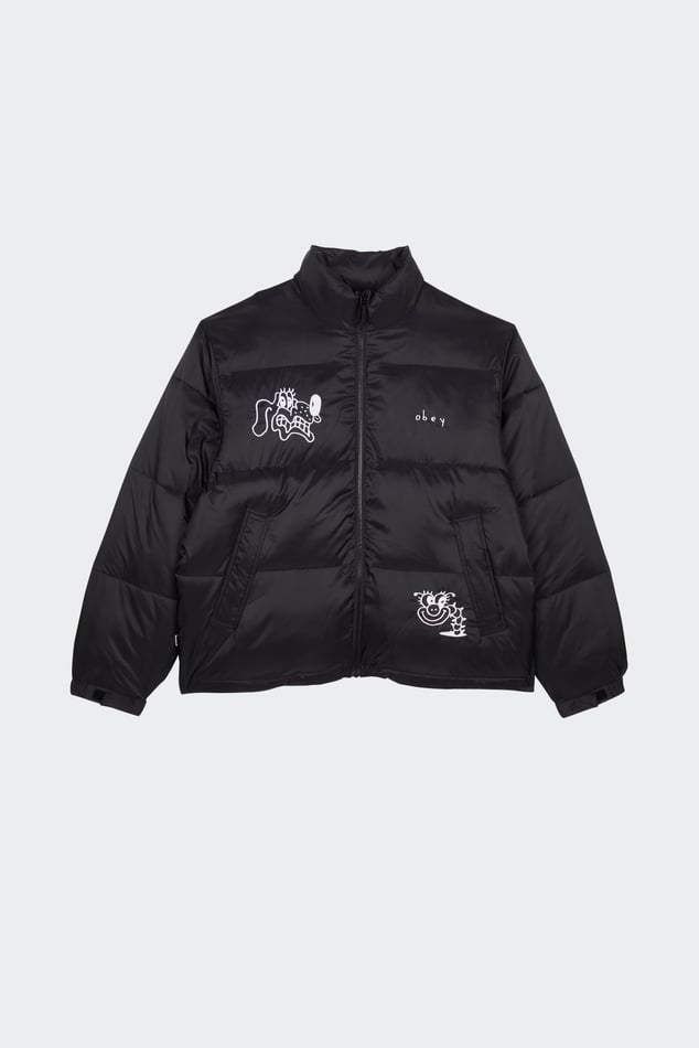 Doudoune Noir Obey Homme Citadium