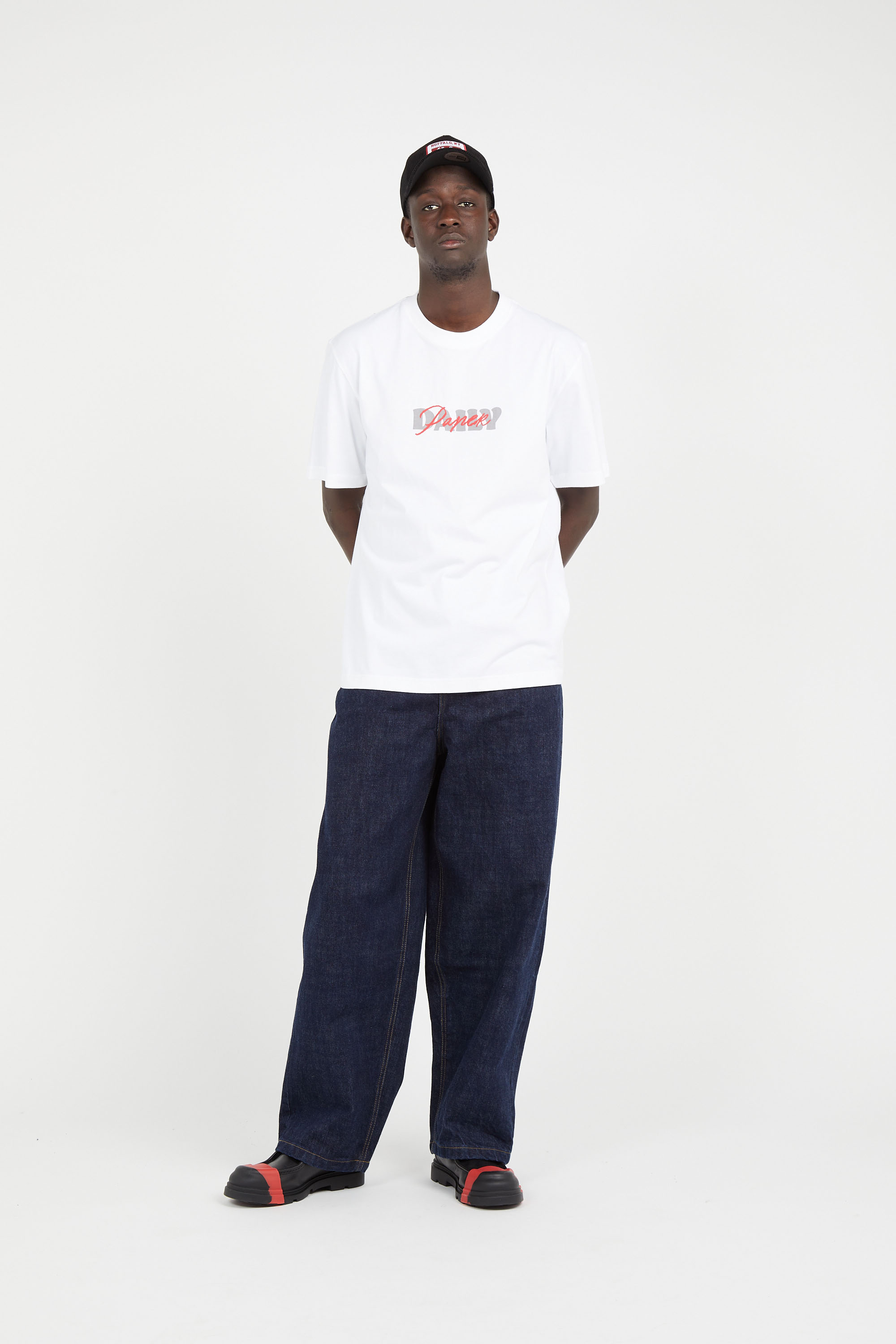 Regular-fit round-neck cotton T-shirt White