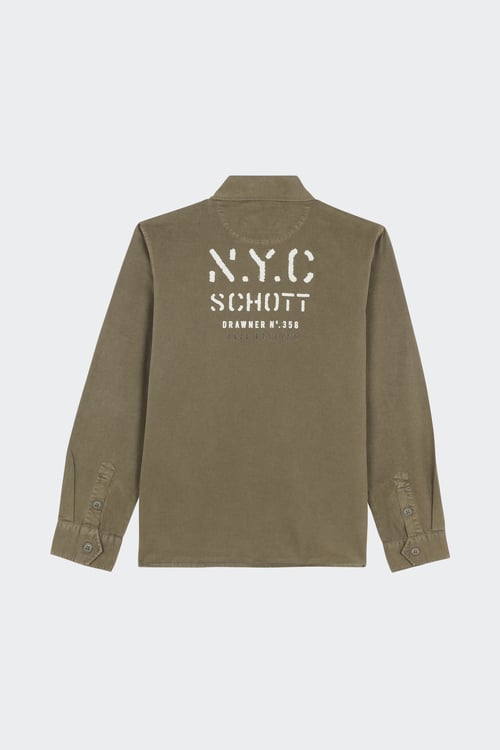 SCHOTT Surchemise Vert