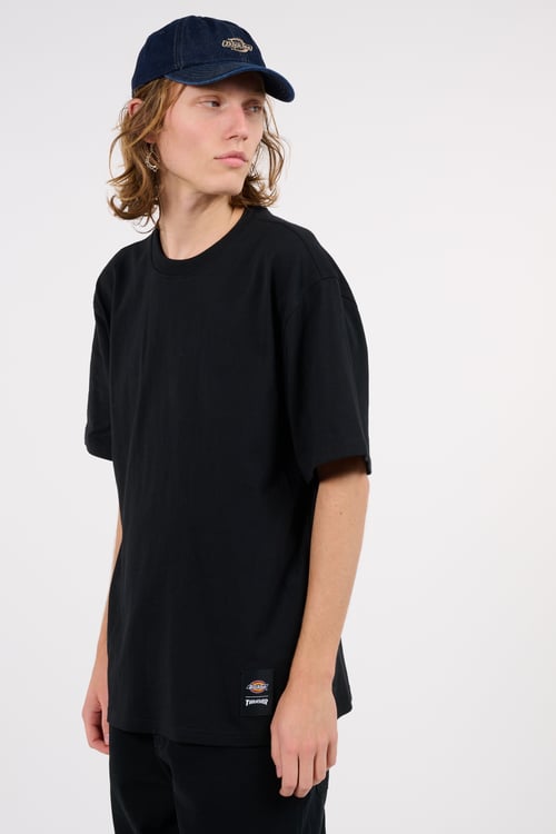 DICKIES Regular-fit round-neck cotton T-shirt Black