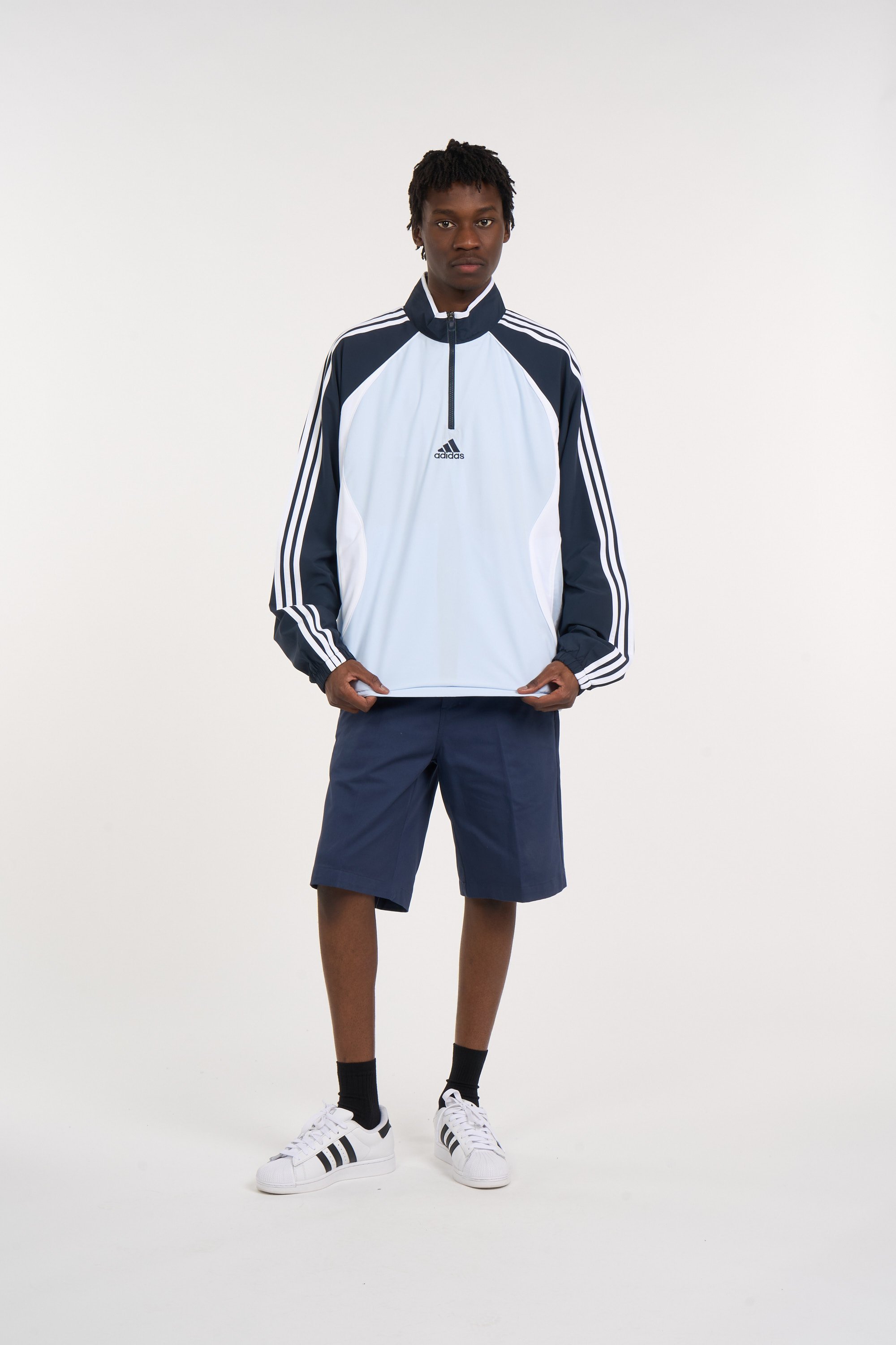 Sweat zippé ADIDAS Bleu