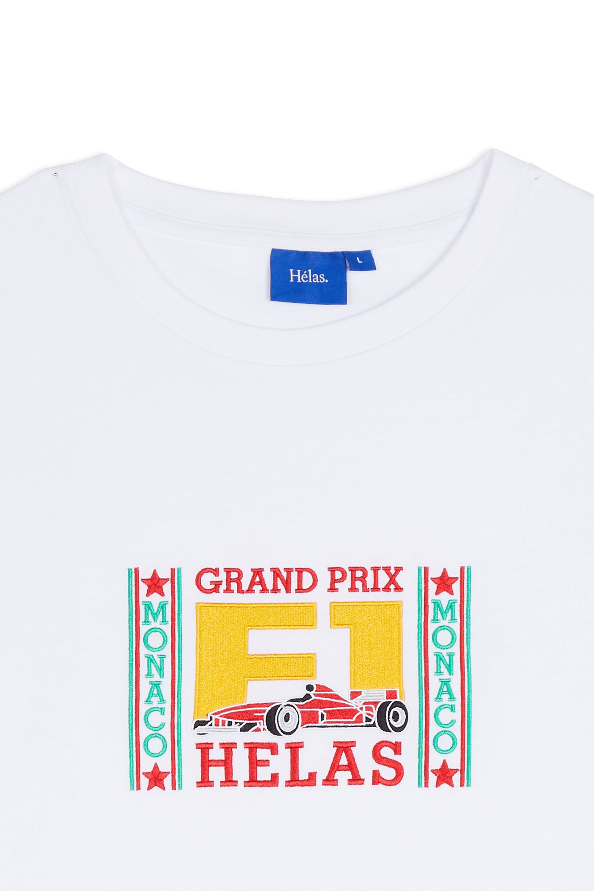 Regular-fit round-neck cotton T-shirt | White HELAS Men