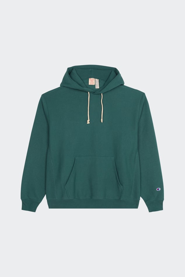 Dark green champion hoodie sale