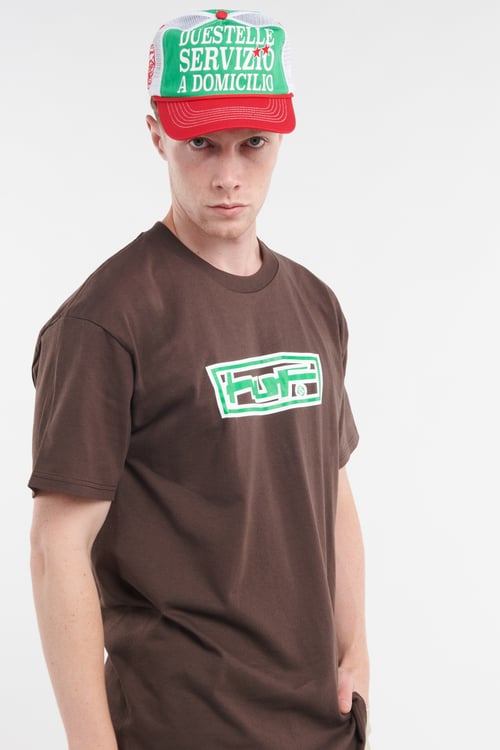 HUF T-shirt Marron