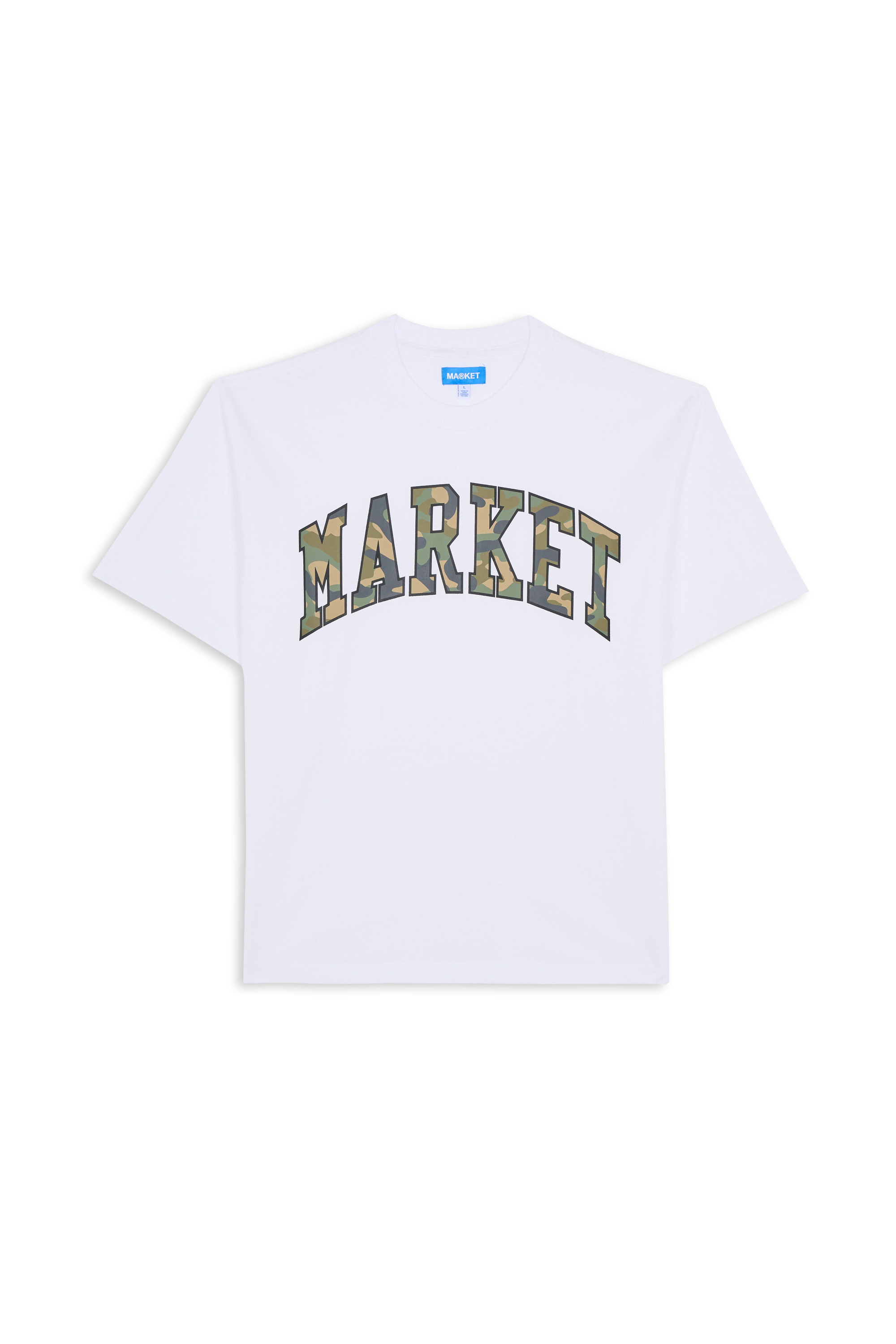 Regular-fit round-neck cotton T-shirt White