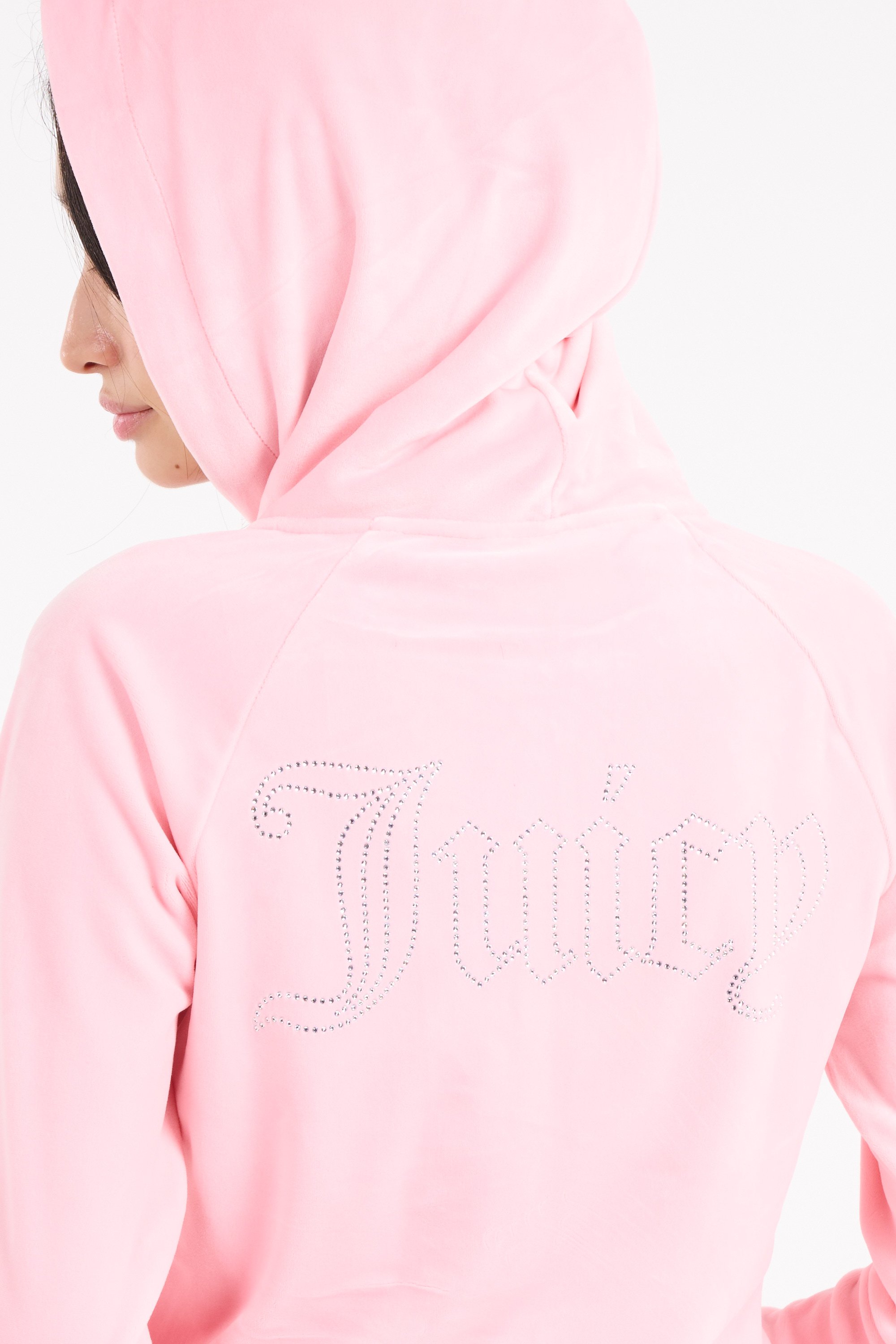 Hoodie zippé Rose