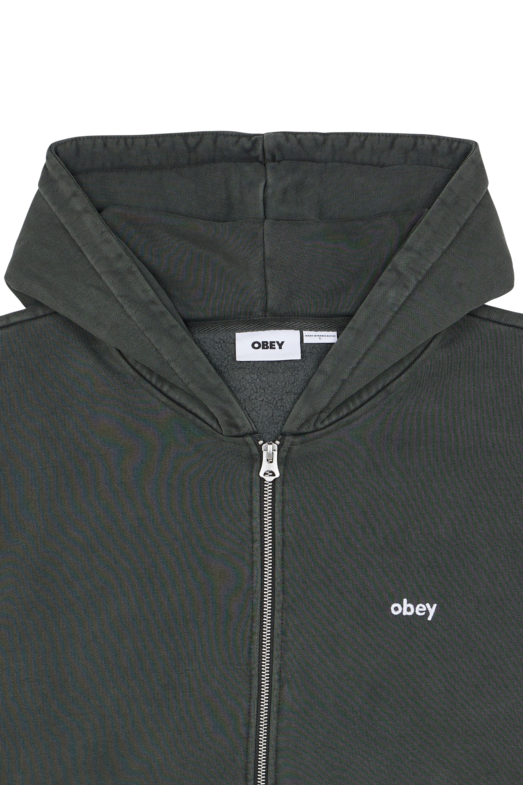 Regular-fit zip-up cotton-blend hoodie with Pony Player Black