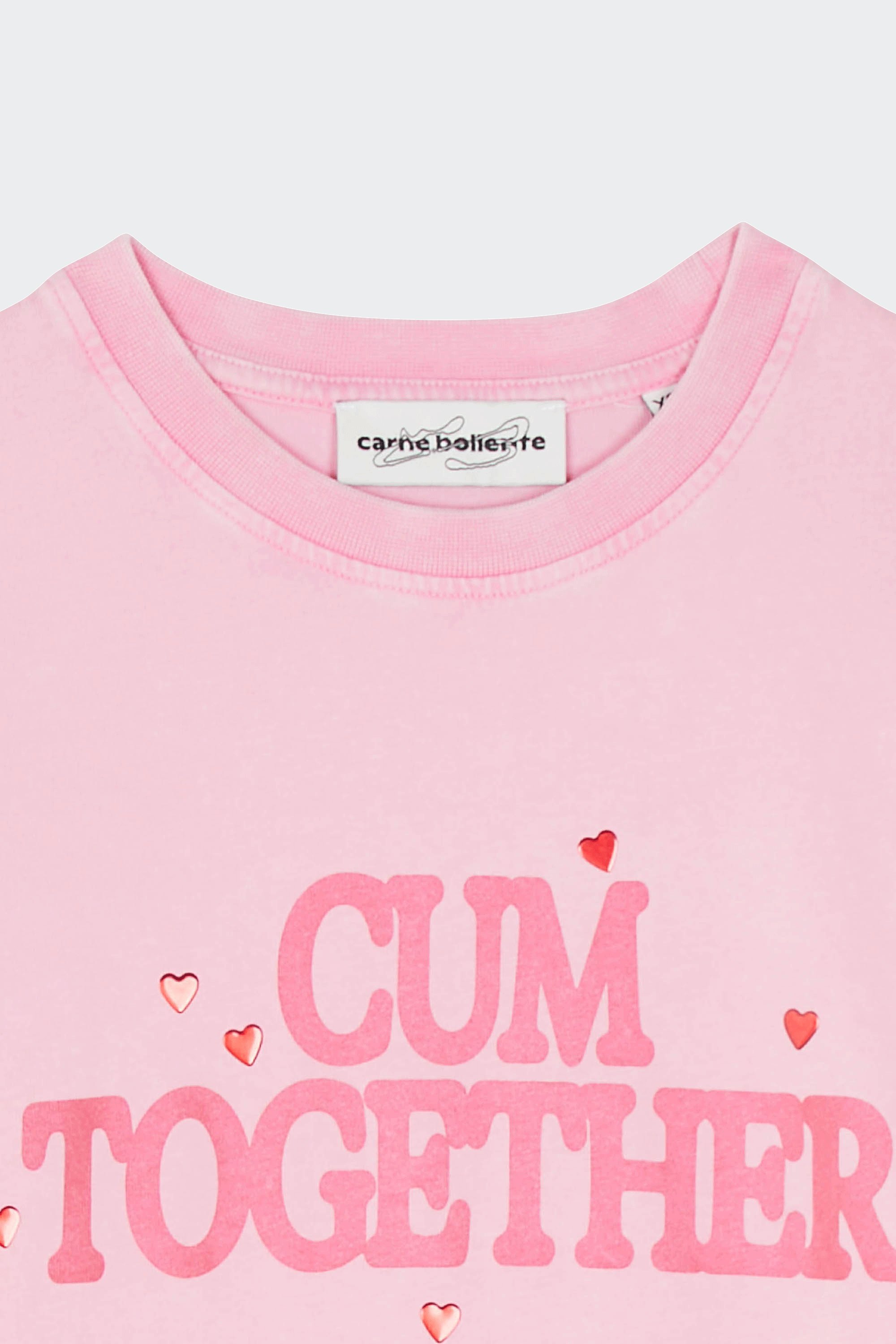 Regular-fit round-neck cotton T-shirt | Pink by CARNE BOLLENTE Regular-fit round-neck cotton T-shirt Pink