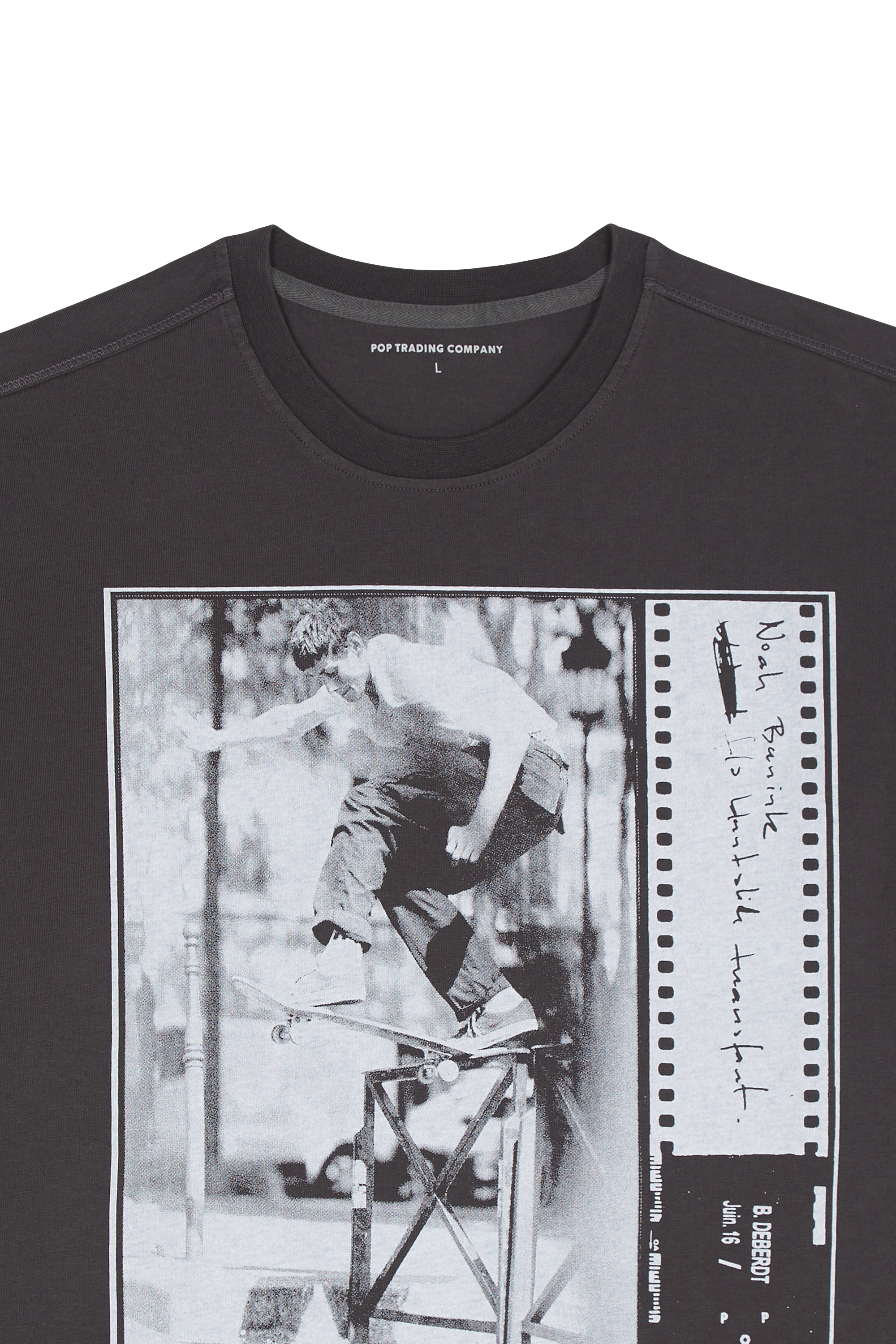 Regular-fit round-neck cotton T-shirt Grey