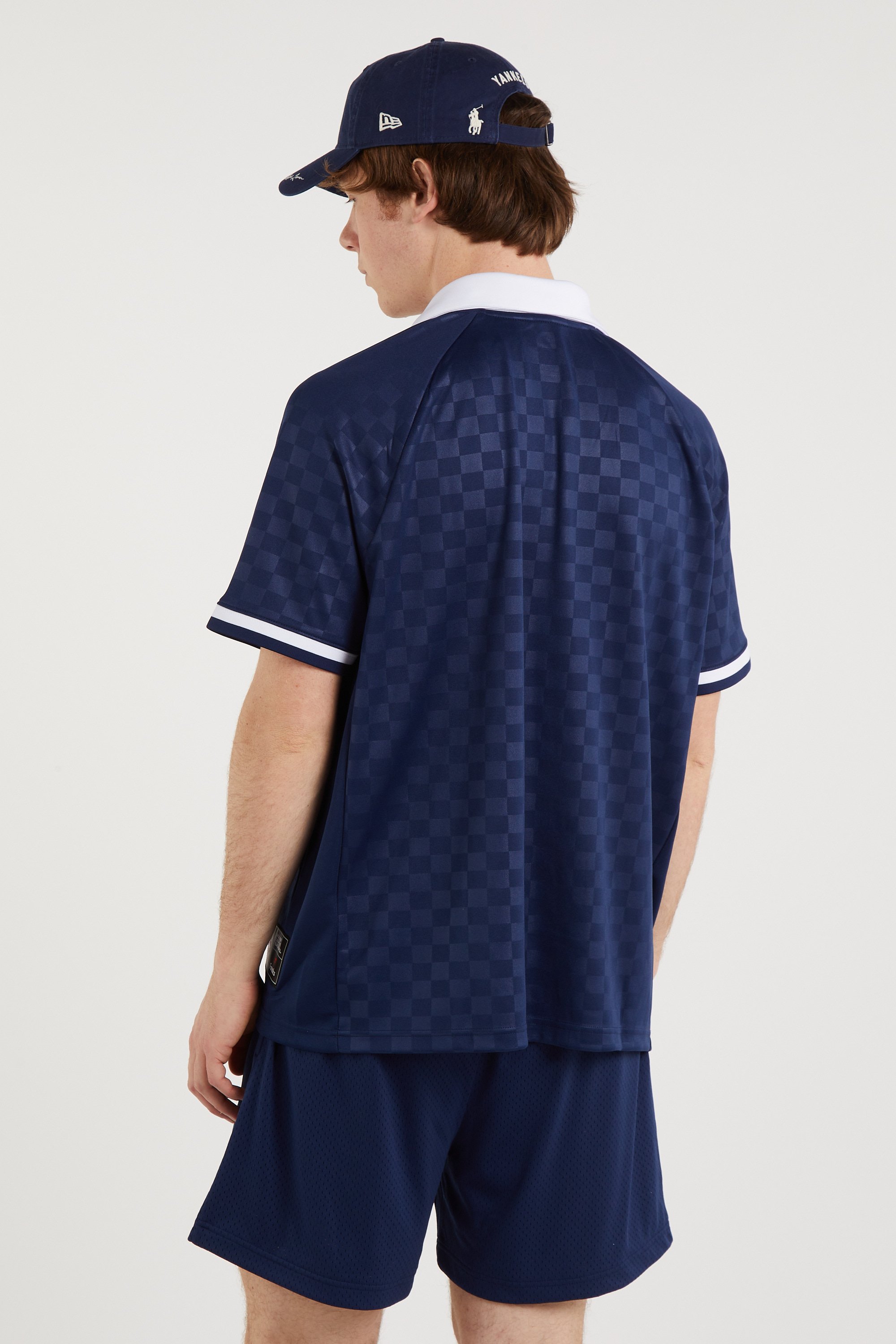 Regular-fit round-neck cotton T-shirt Blue