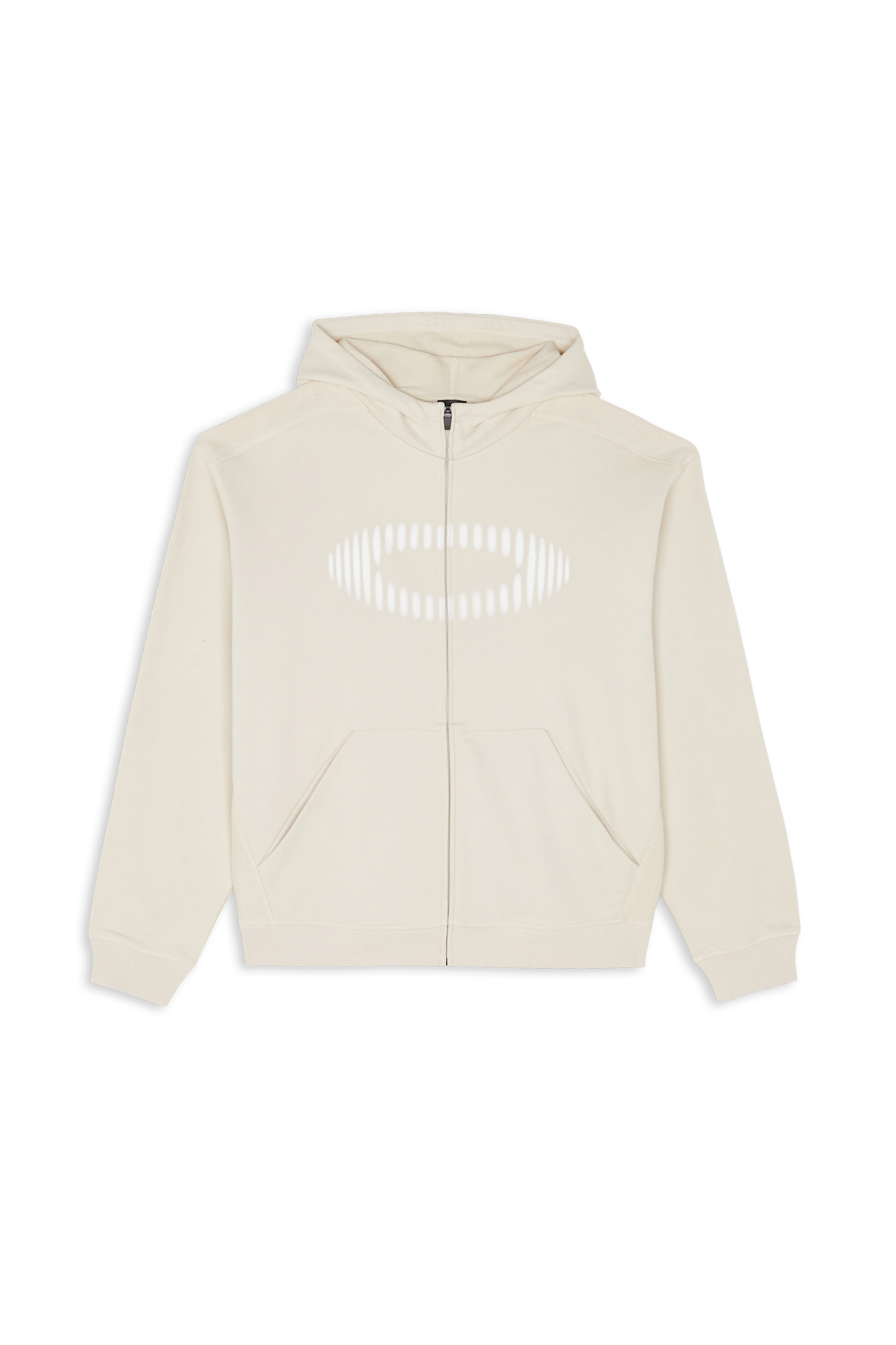 Hoodie zippé Blanc