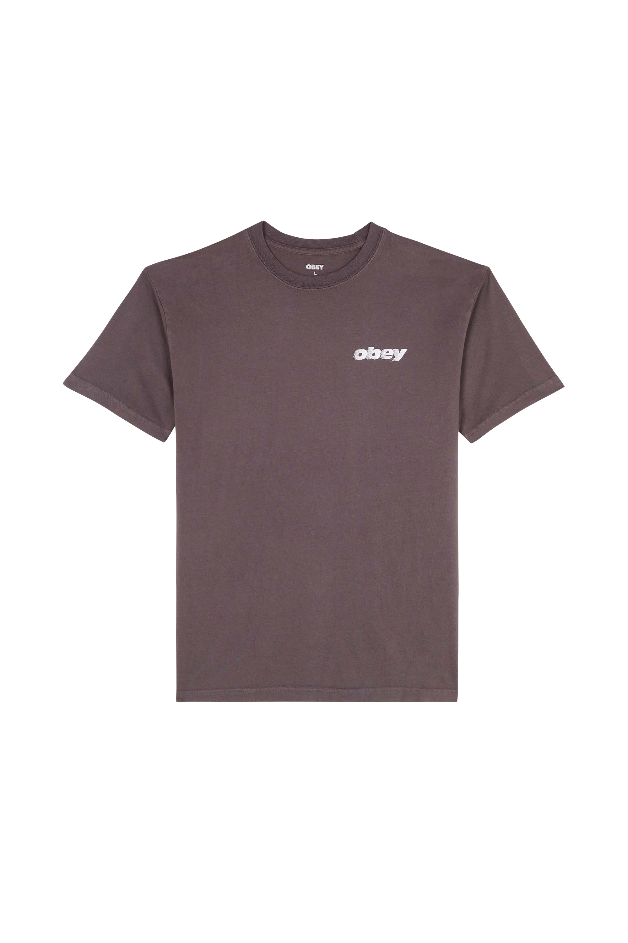 Regular-fit round-neck cotton T-shirt | Black OBEY Men