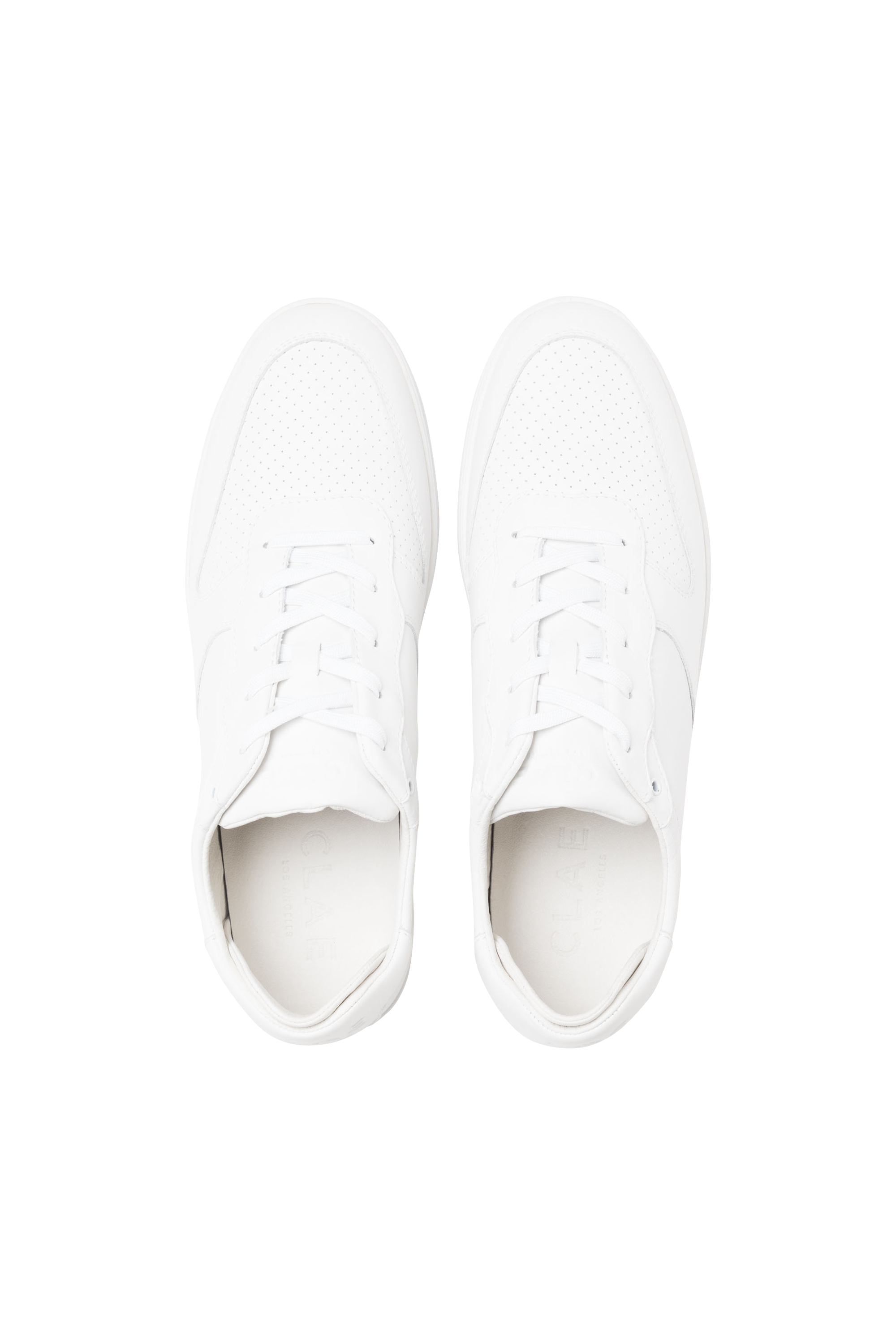 Low-top leather sneakers CLAE White