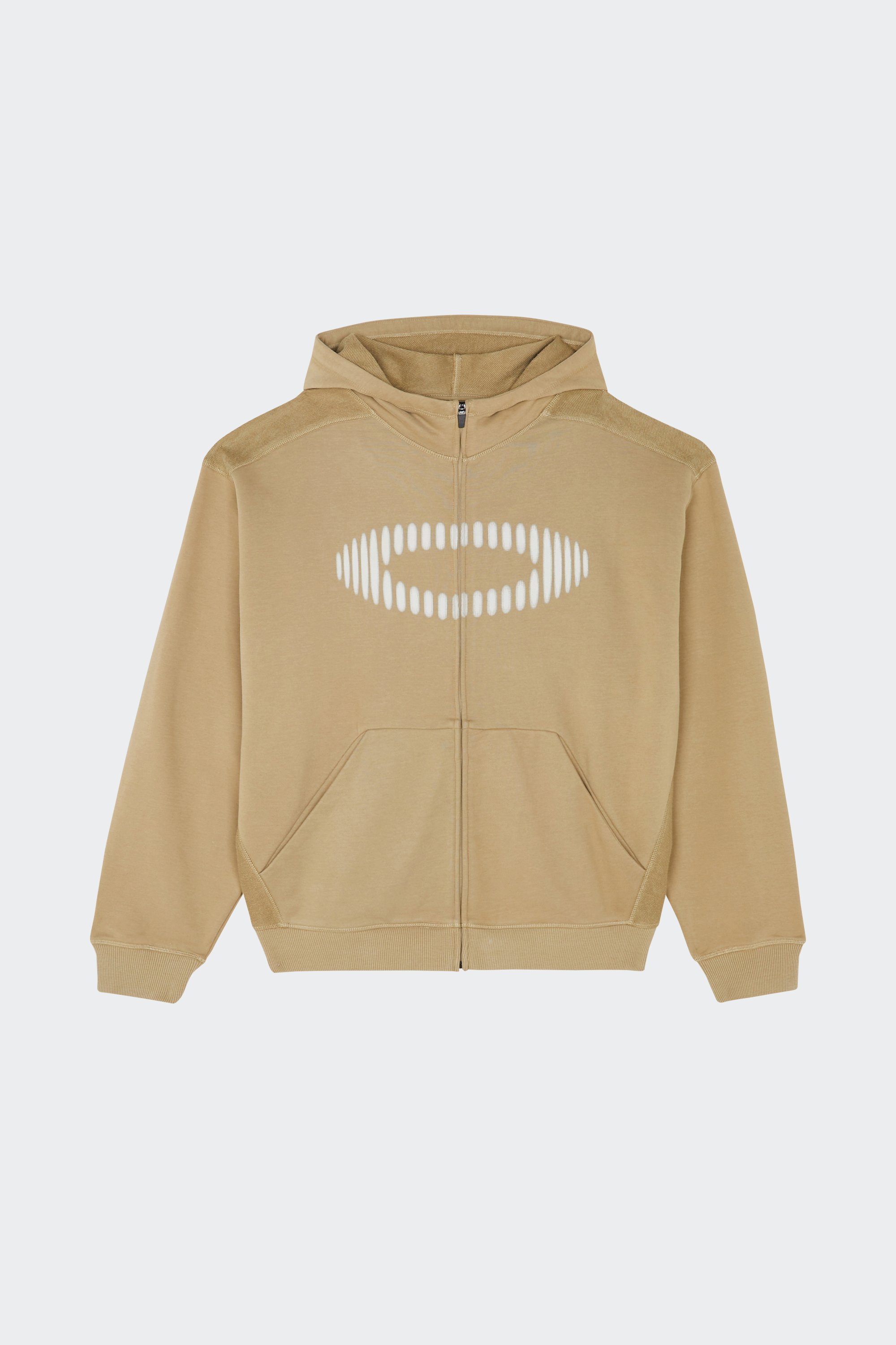 Regular-fit zip-up cotton-blend hoodie with Pony Player | Beige by OAKLEY Regular-fit zip-up cotton-blend hoodie with Pony Player Beige