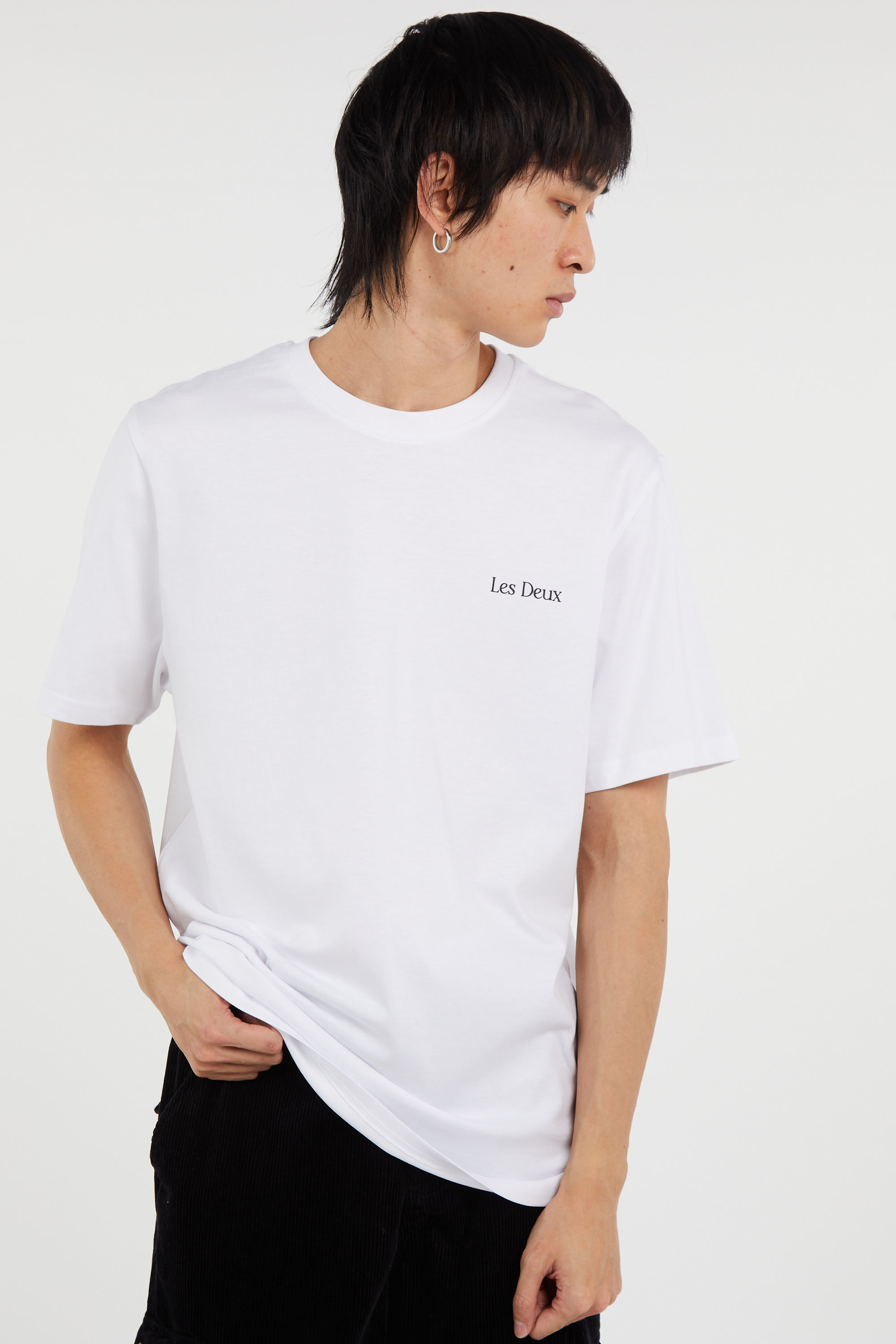 Regular-fit round-neck cotton T-shirt White