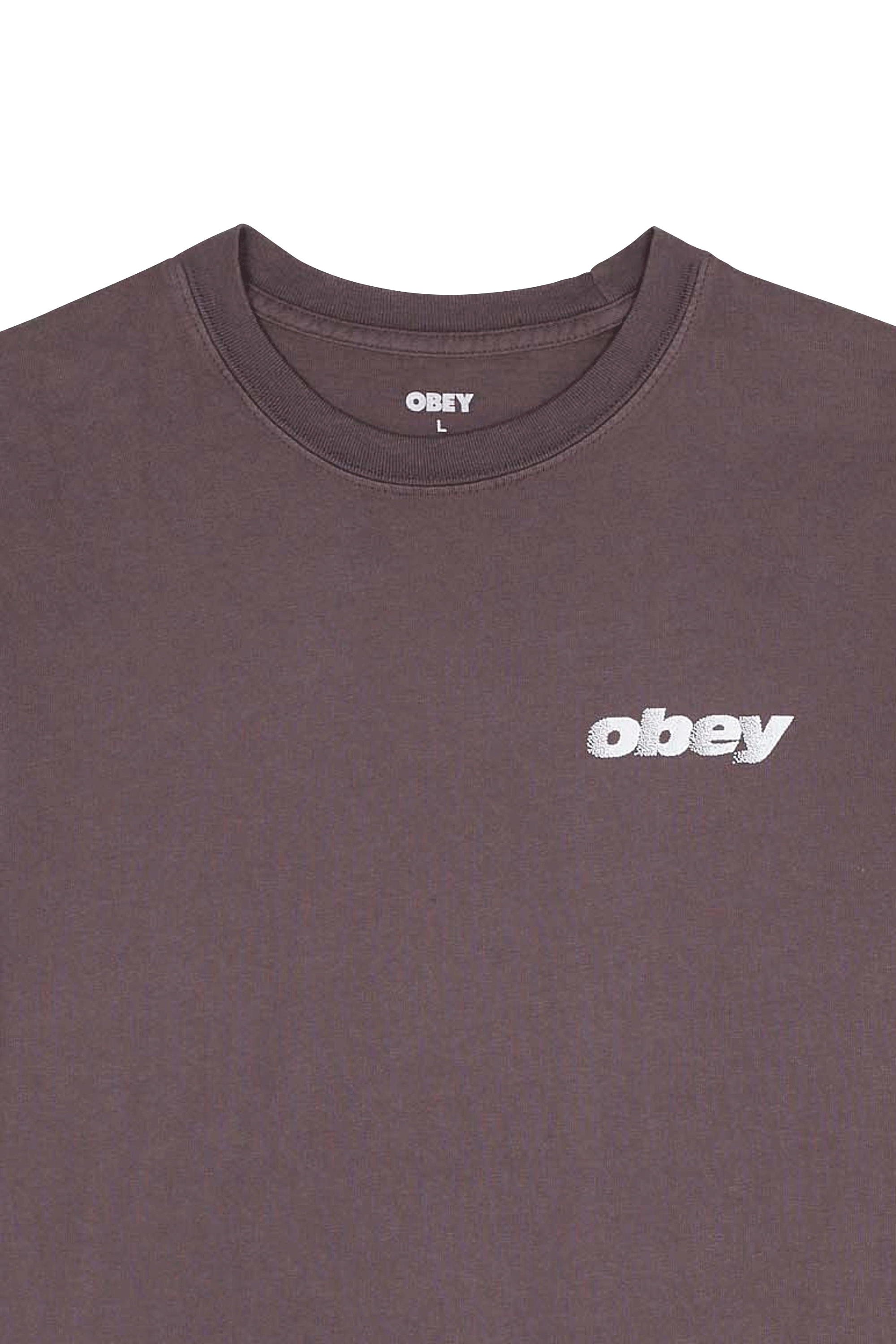 Regular-fit round-neck cotton T-shirt | Black OBEY Men