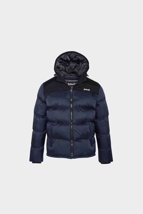 SCHOTT Puffer Jacket Blue