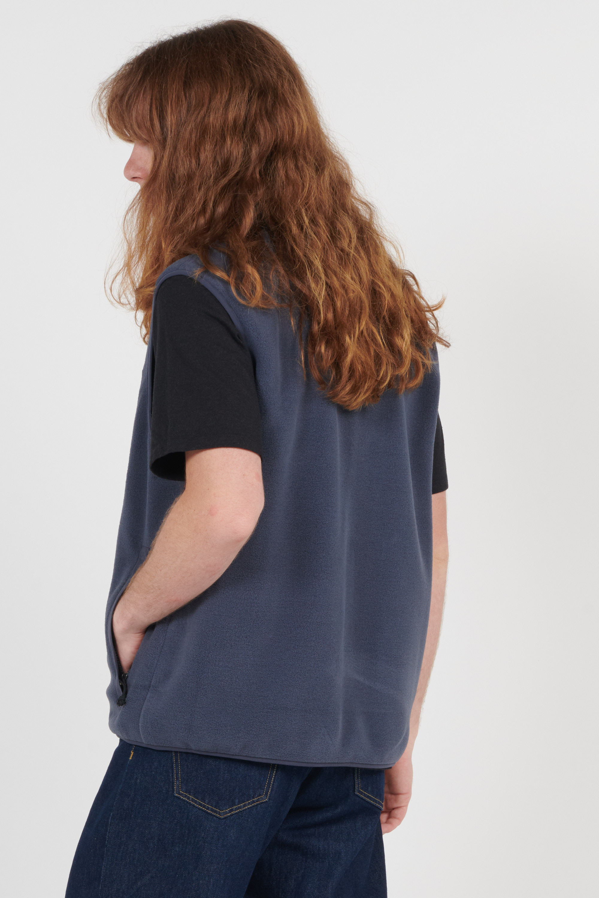 Sleeveless vest Blue